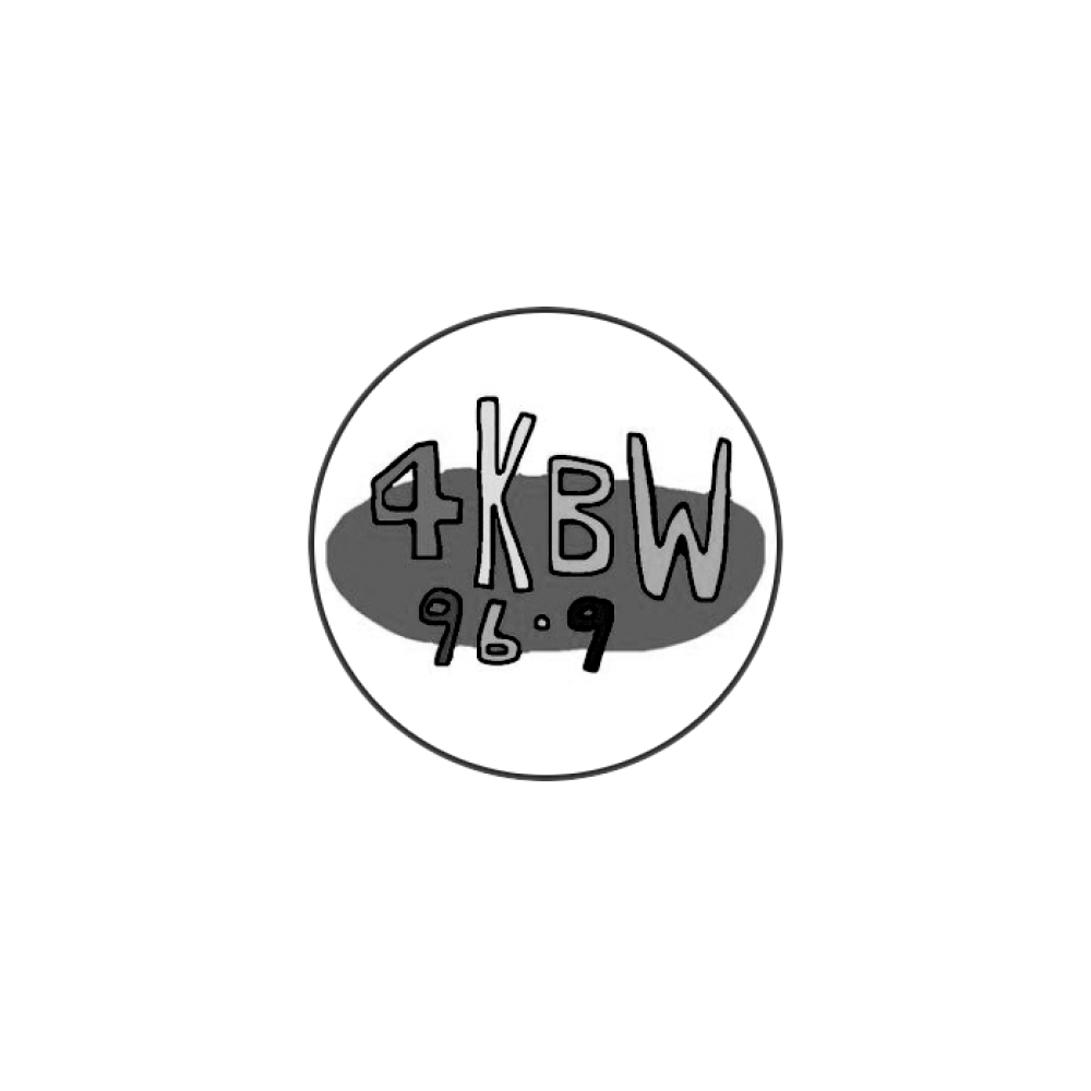 4KBW 96.9 Logo Black & White