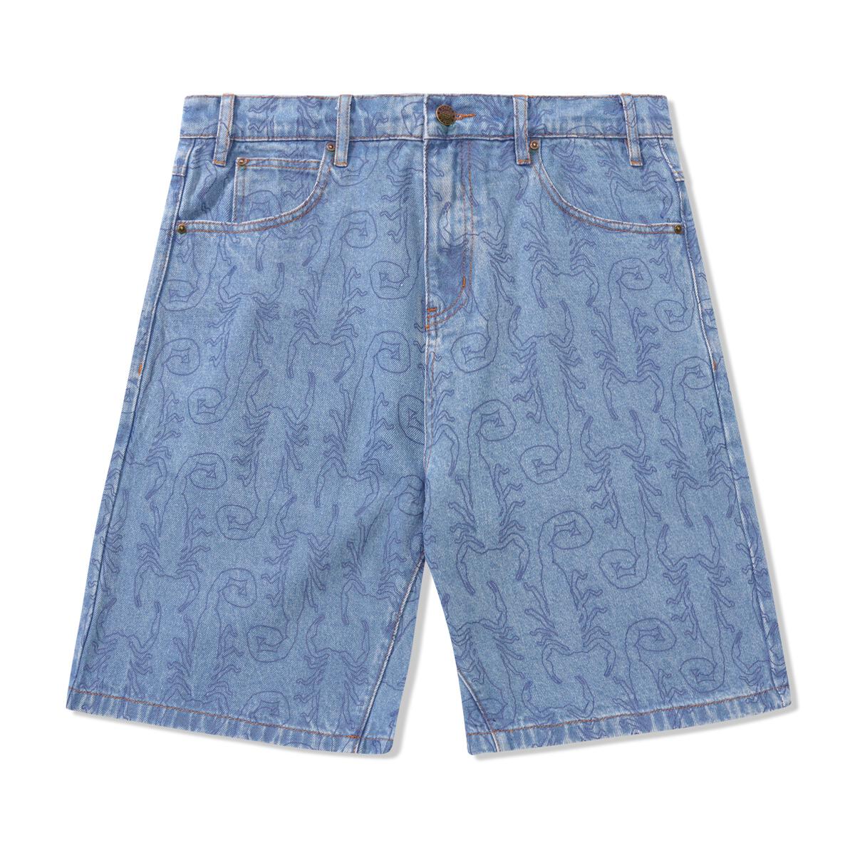 Scorpion Denim Shorts - Light Blue