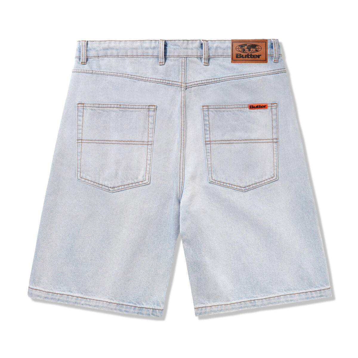 Baggy Denim Shorts - Light Blue