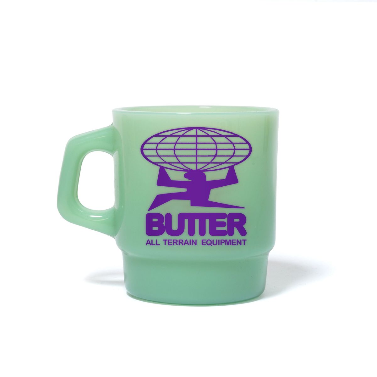 Glass Mug Green