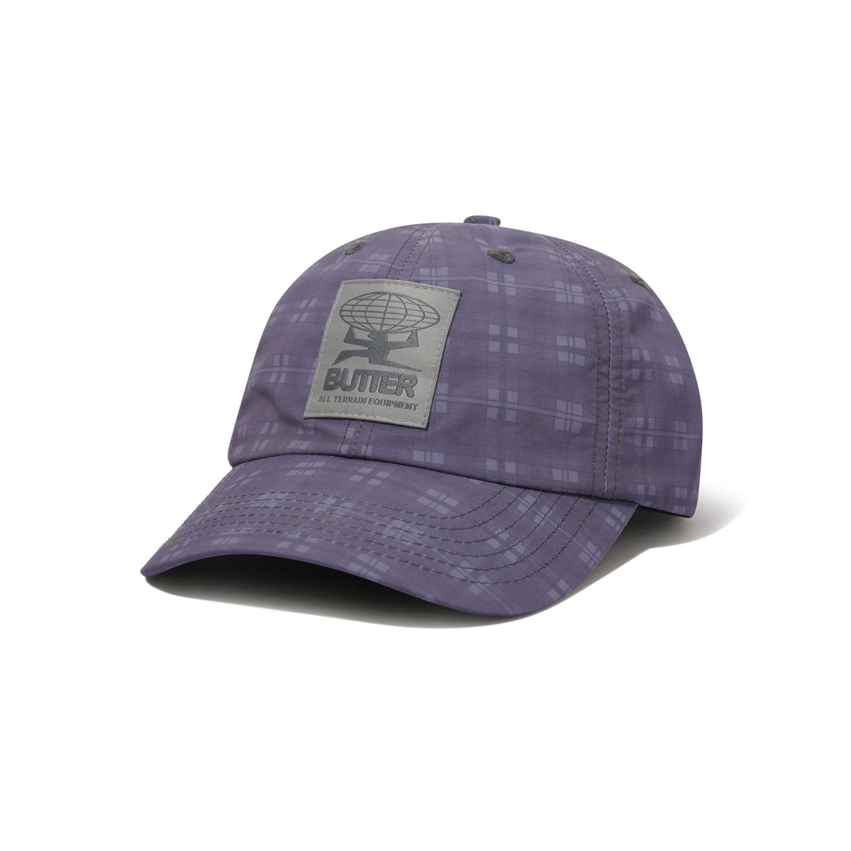 Plaid Terrain 6 Panel Cap Slate