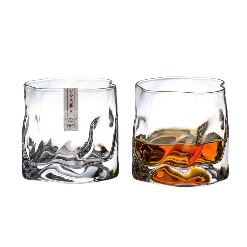 Whiskey Wavy Glass