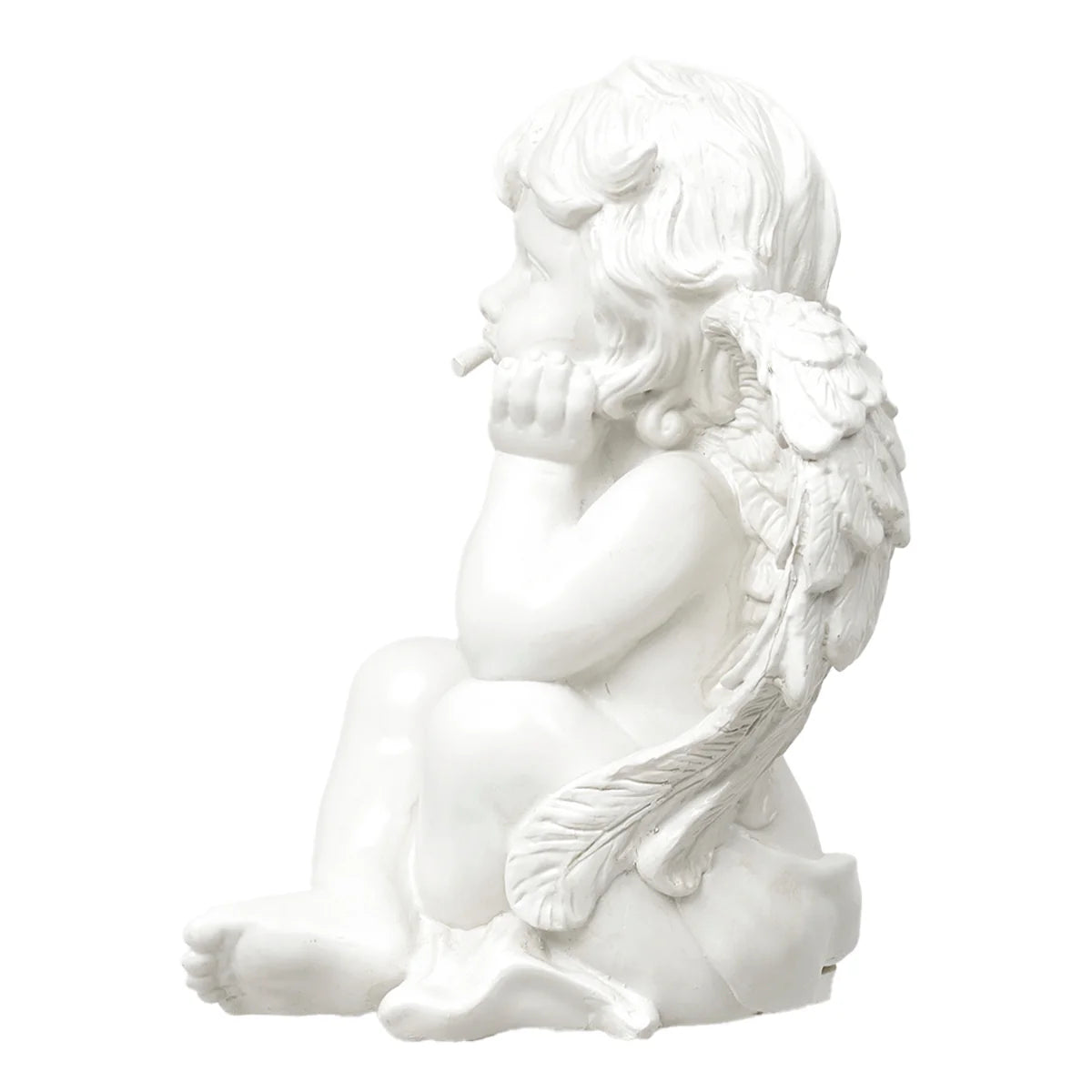 Smoking Cherub Hide-A-Key White