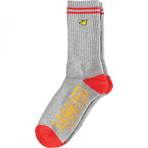 Schmoo Socks - Grey/Red