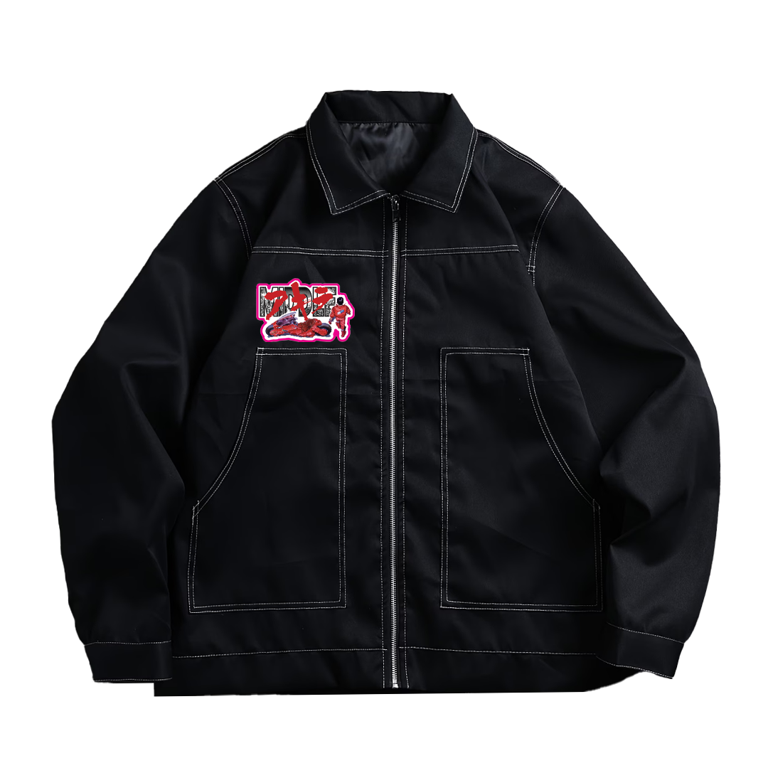 Biker Anime Jacket - Black