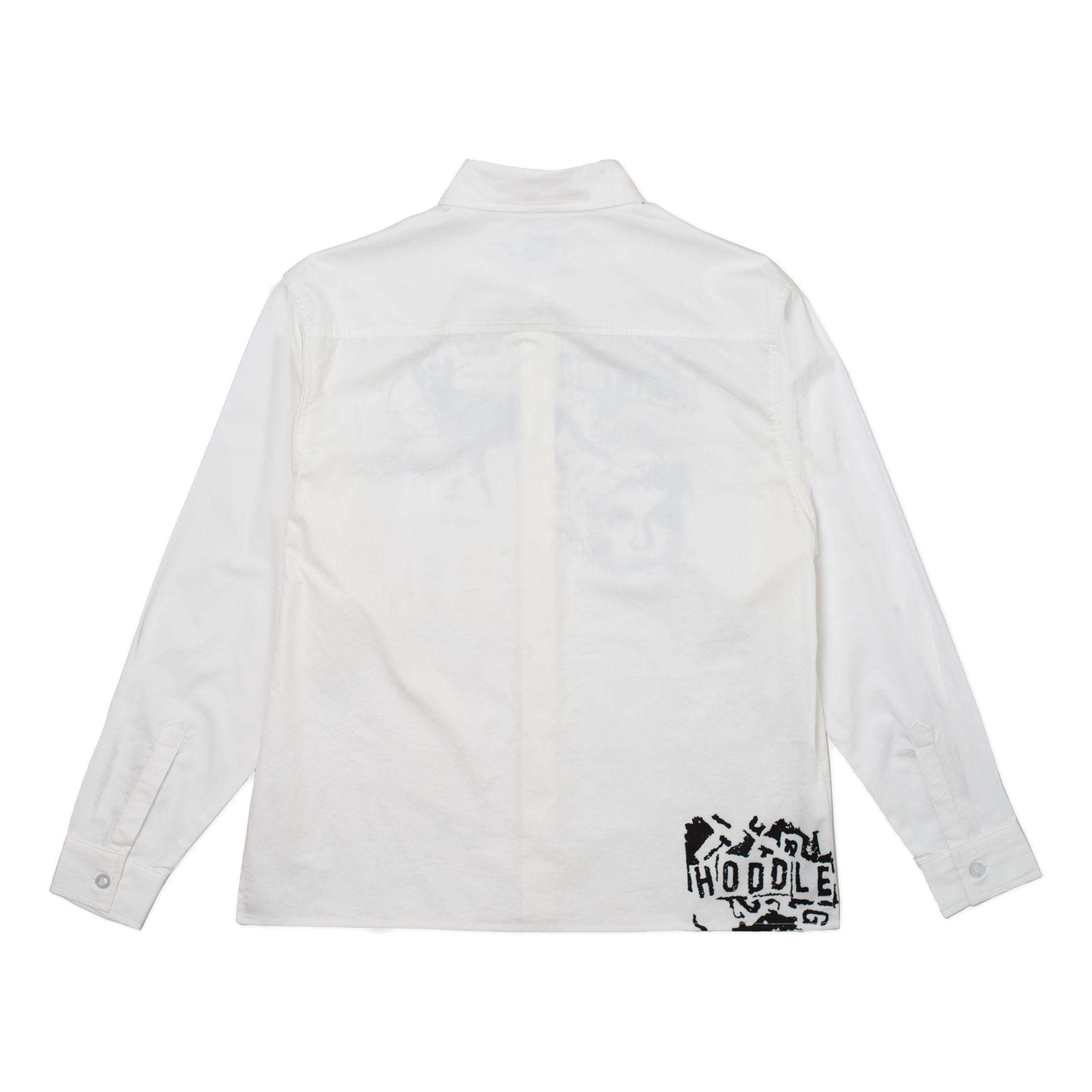 A SANE REACTION OXFORD SHIRT - WHITE