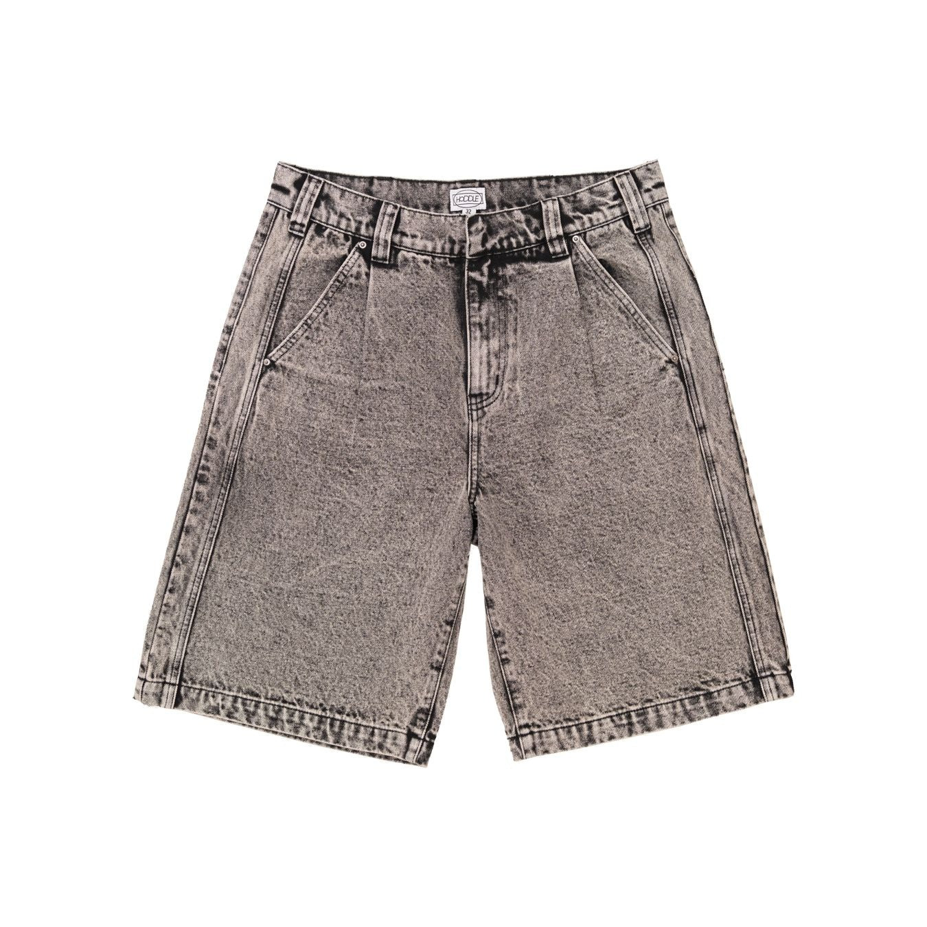 BERMUDA SHORT OVER DYE GREY DENIM