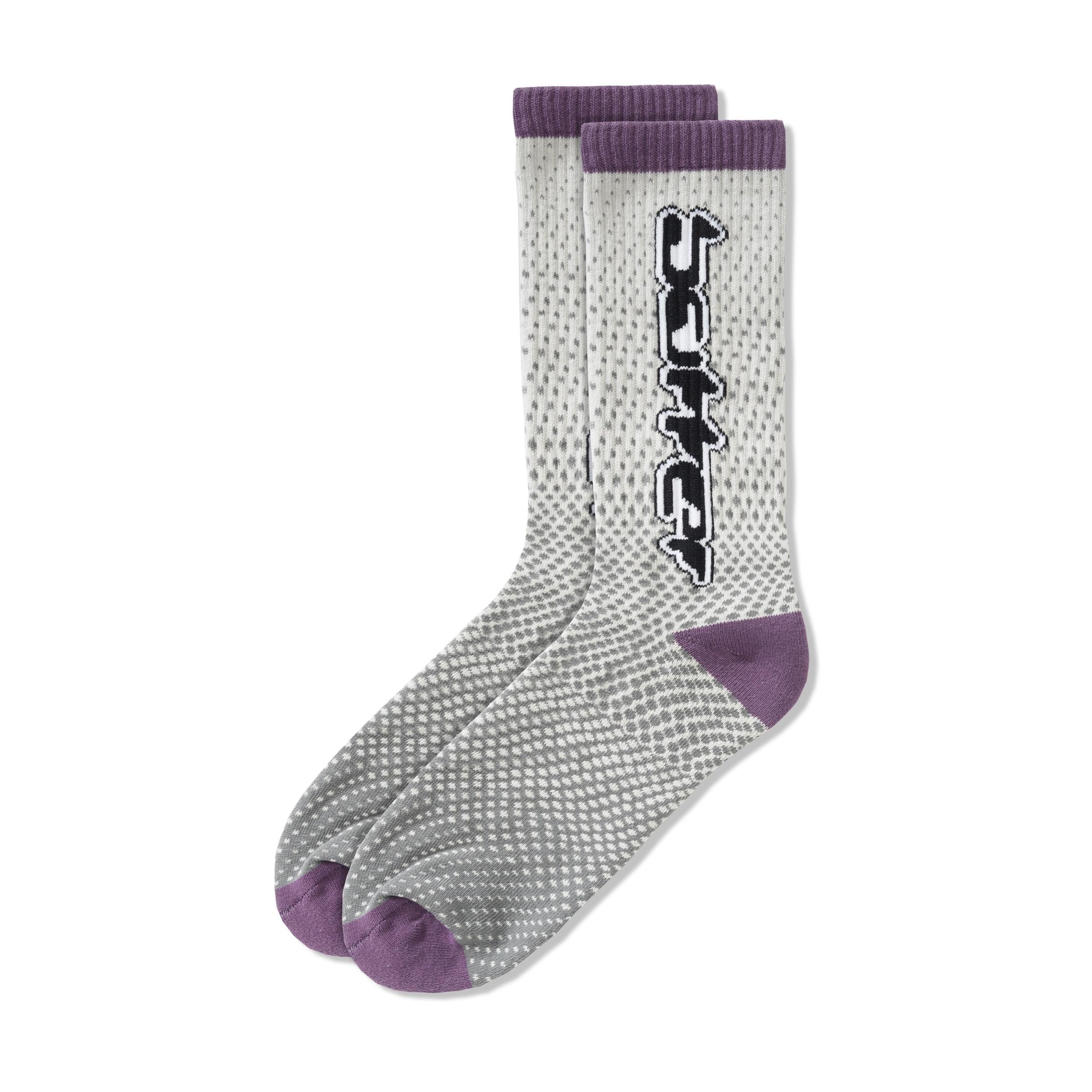 Corrosive Socks -Grey/Purple