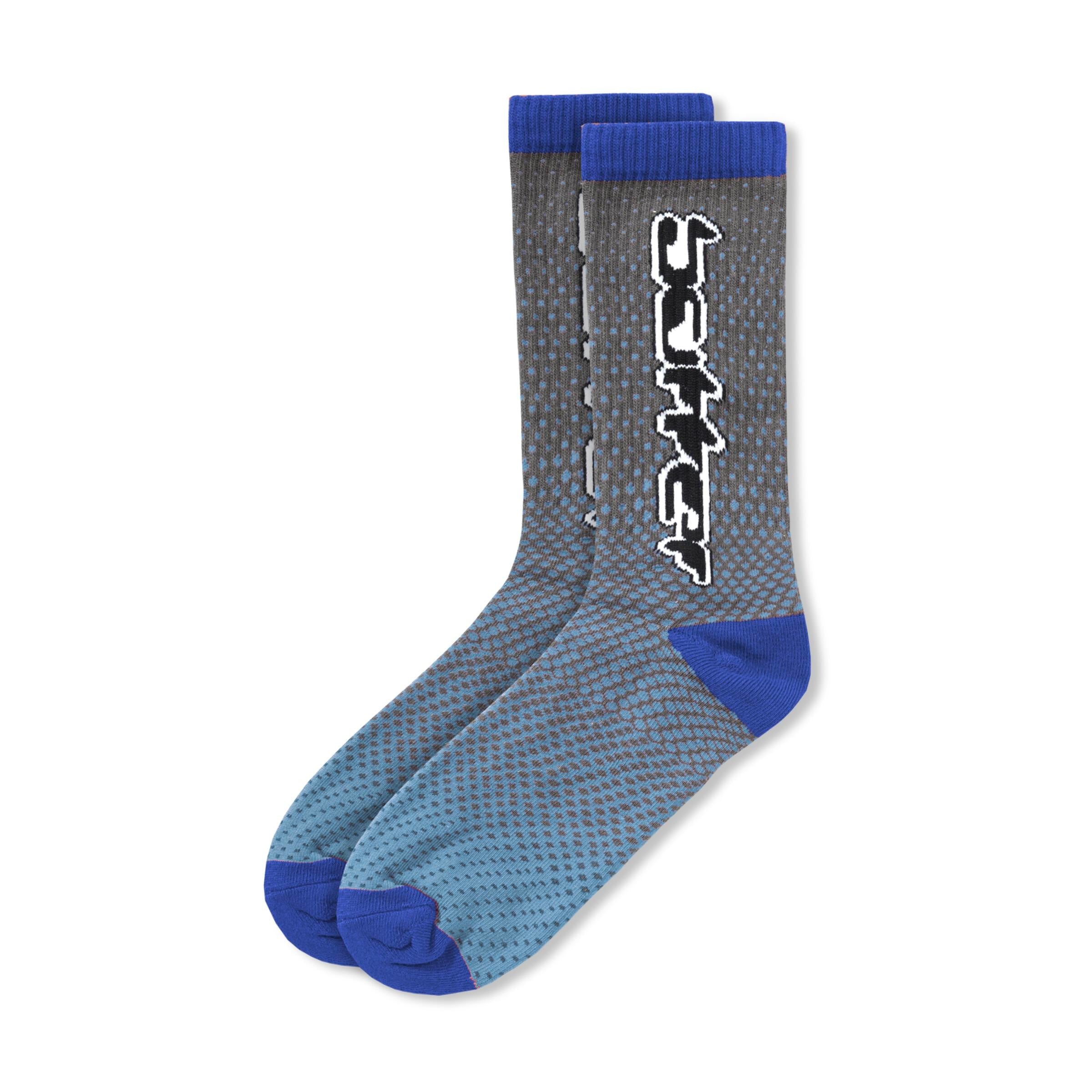 Corrosive Socks - Grey/Blue