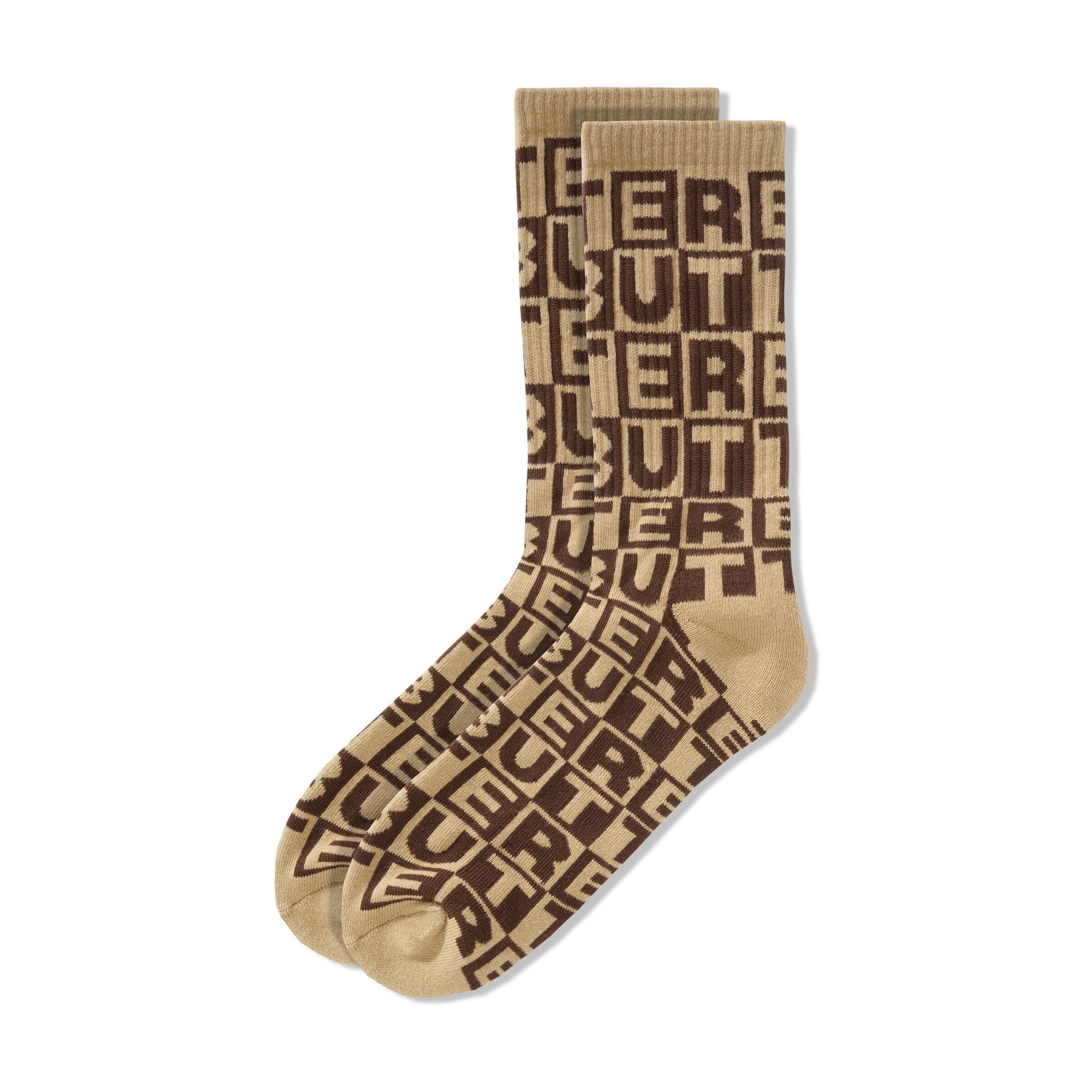 Tile Socks - Tan