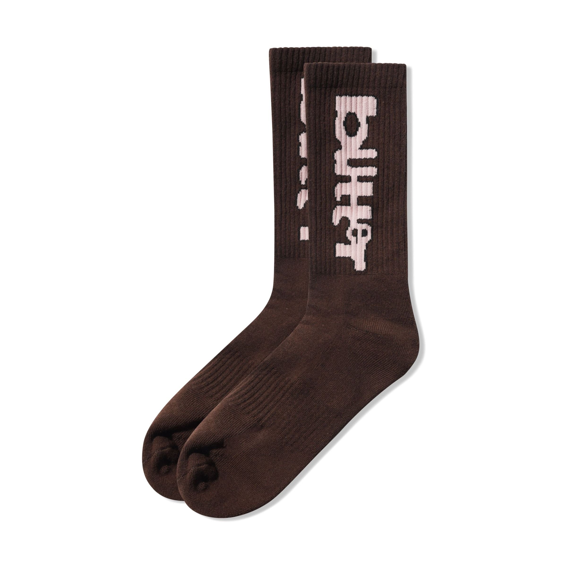 Warped Socks Brown