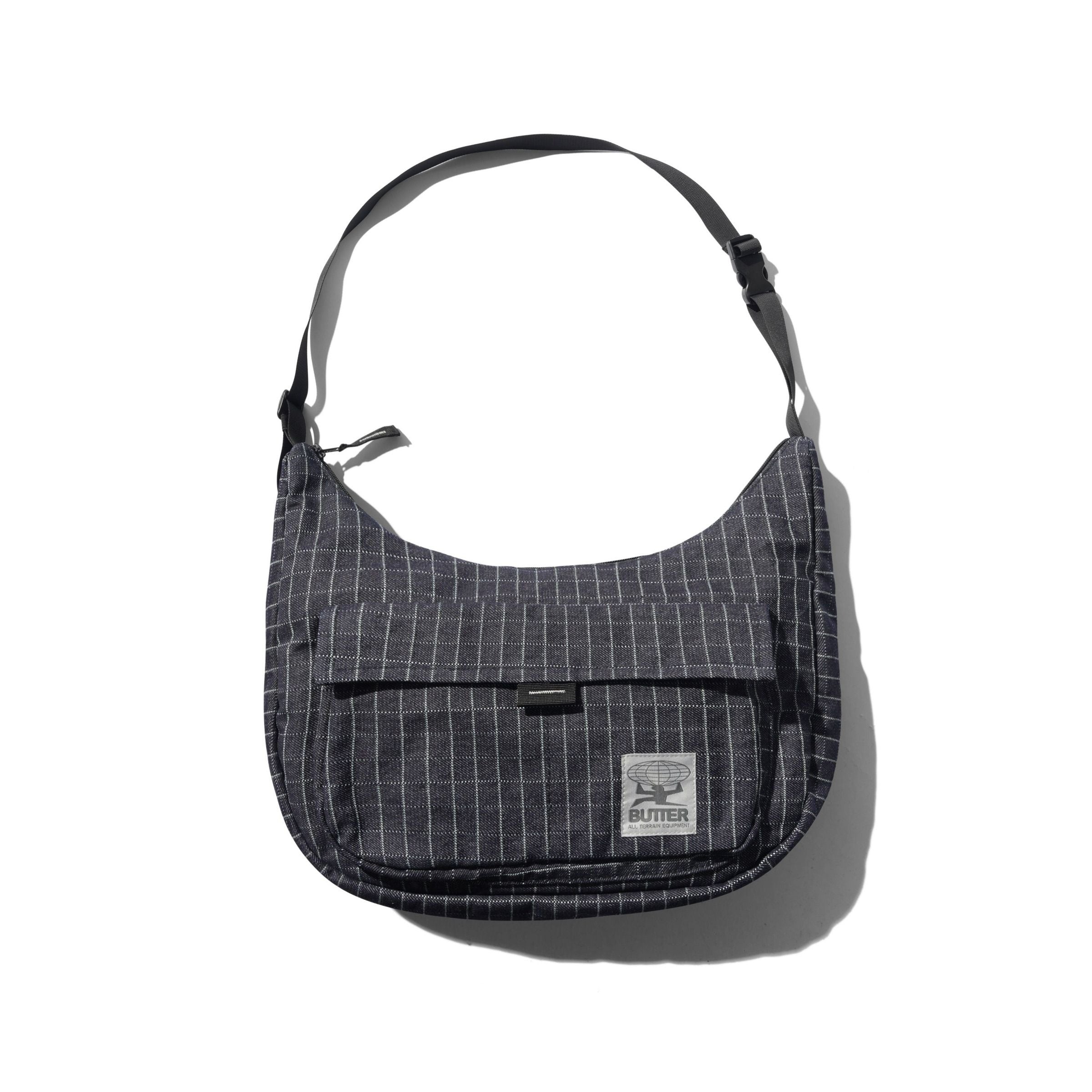 Crossbody Bag Grid Denim