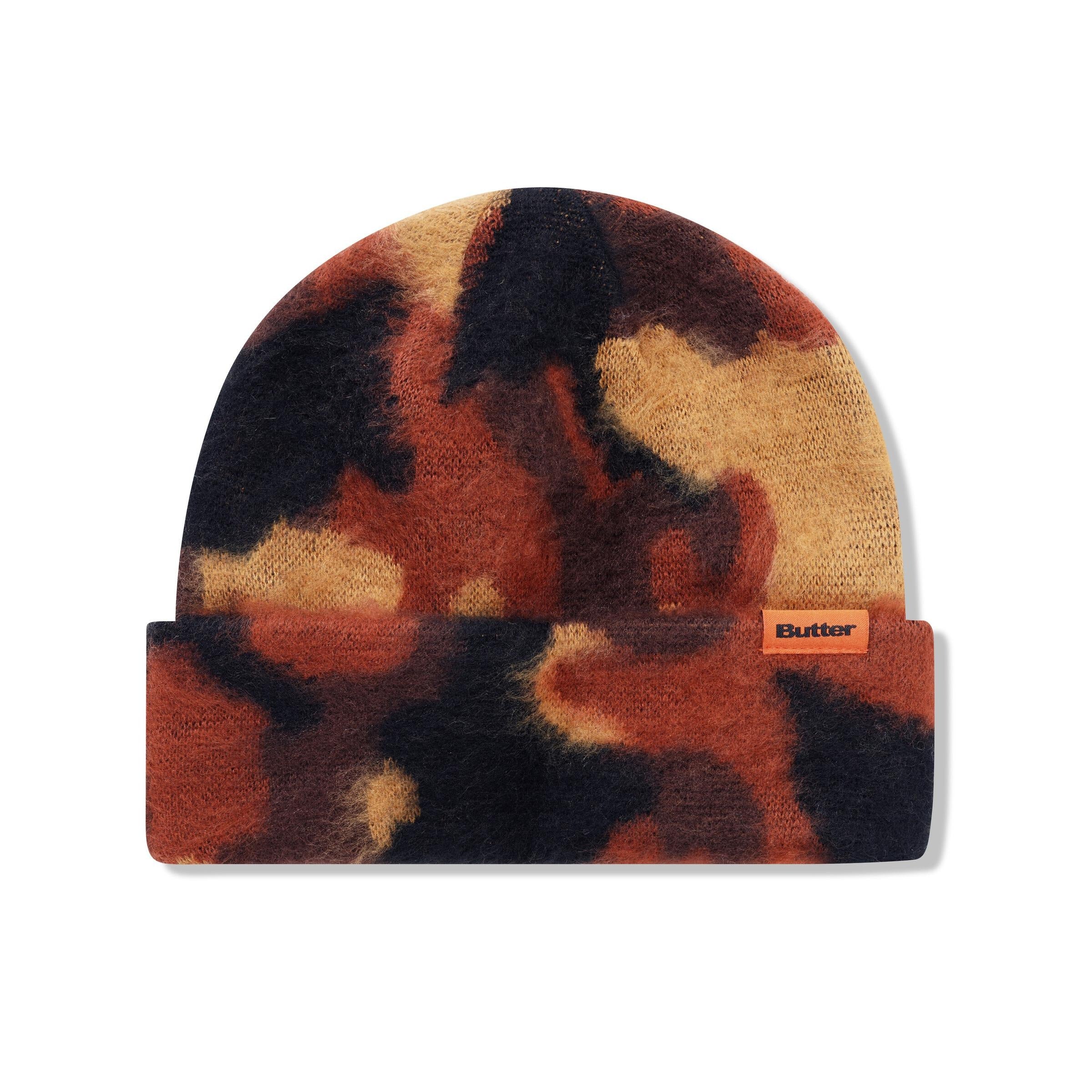 Mohair Camo Cuff Beanie