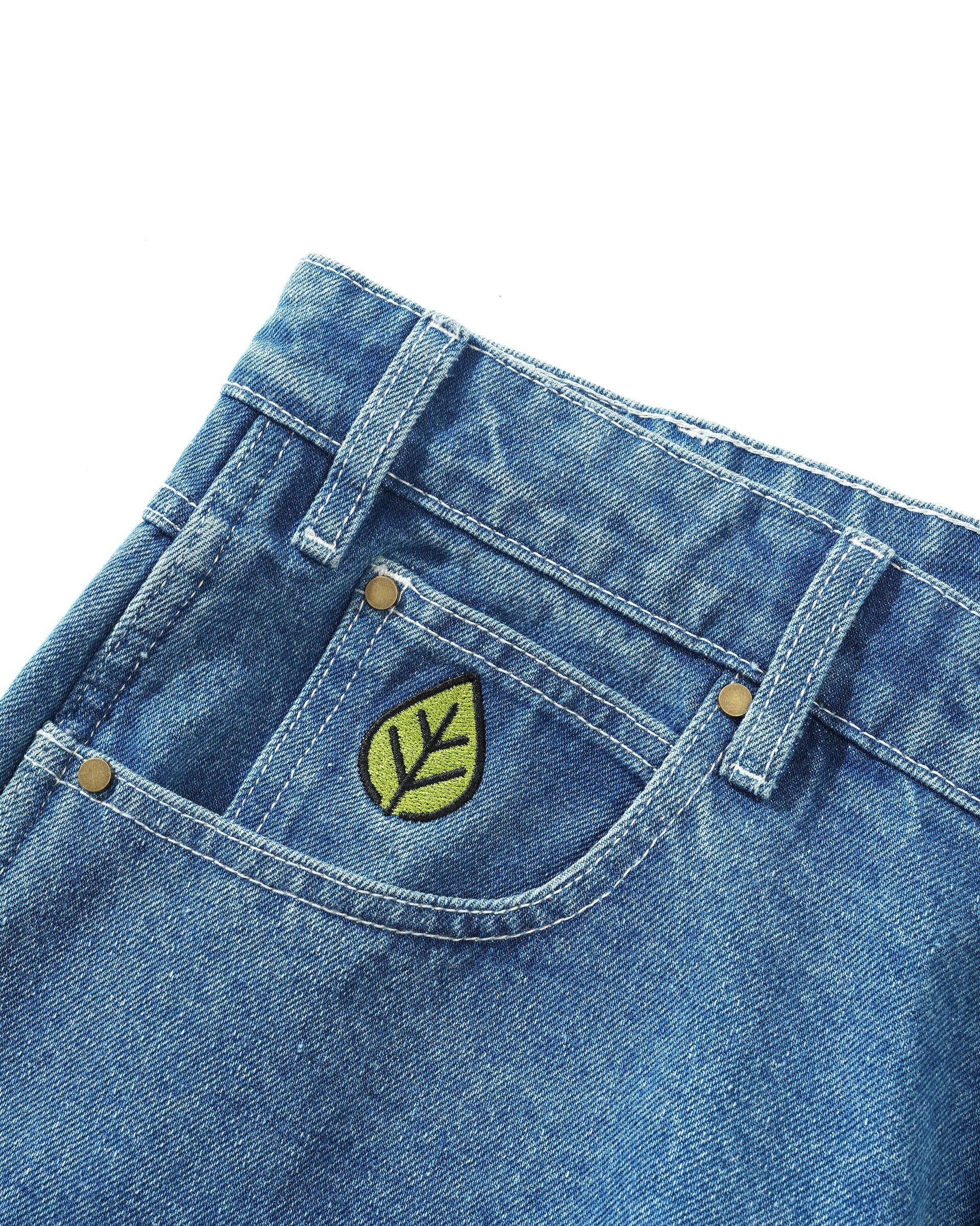 Weathergear Heavyweight Denim Shorts - Mid Blue