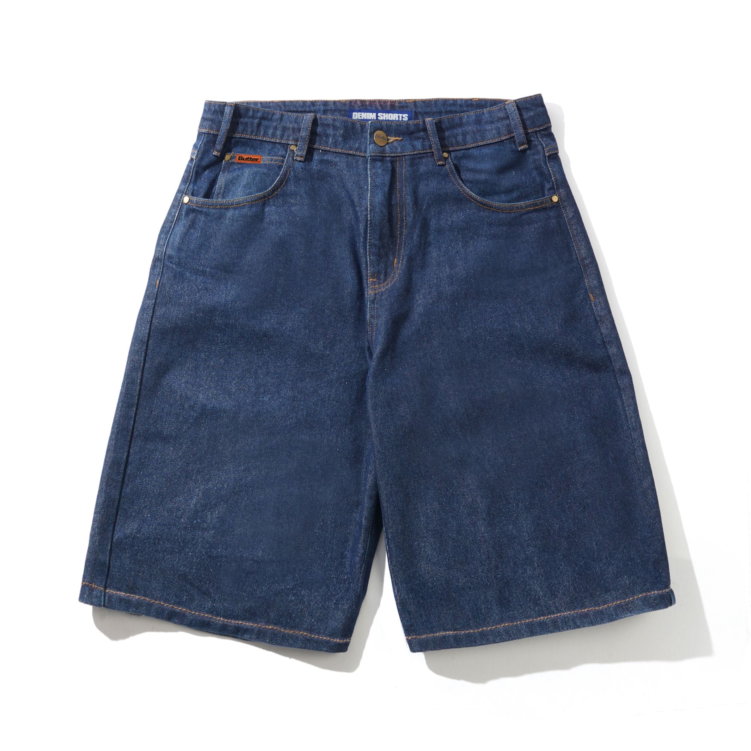 Baggy Denim Shorts - Indigo