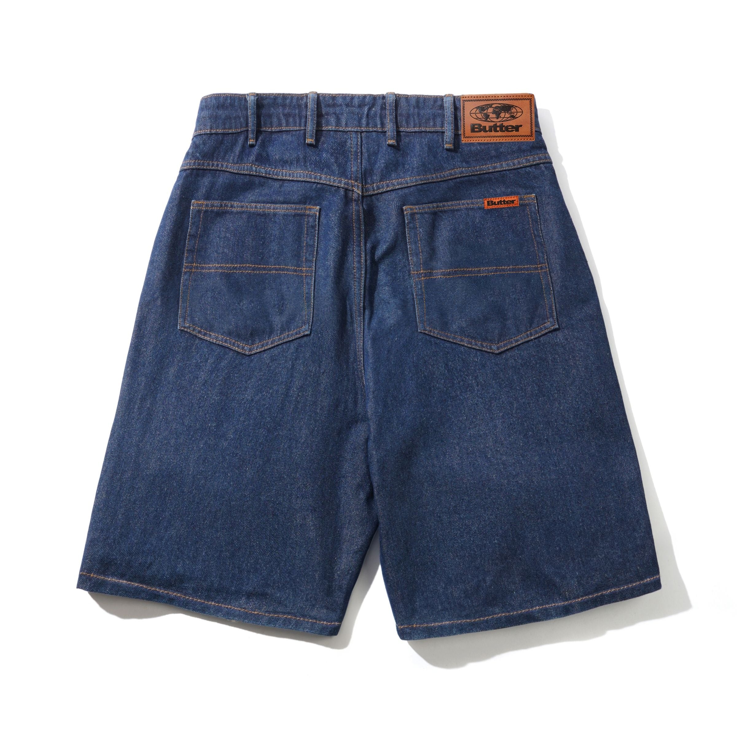 Baggy Denim Shorts - Indigo