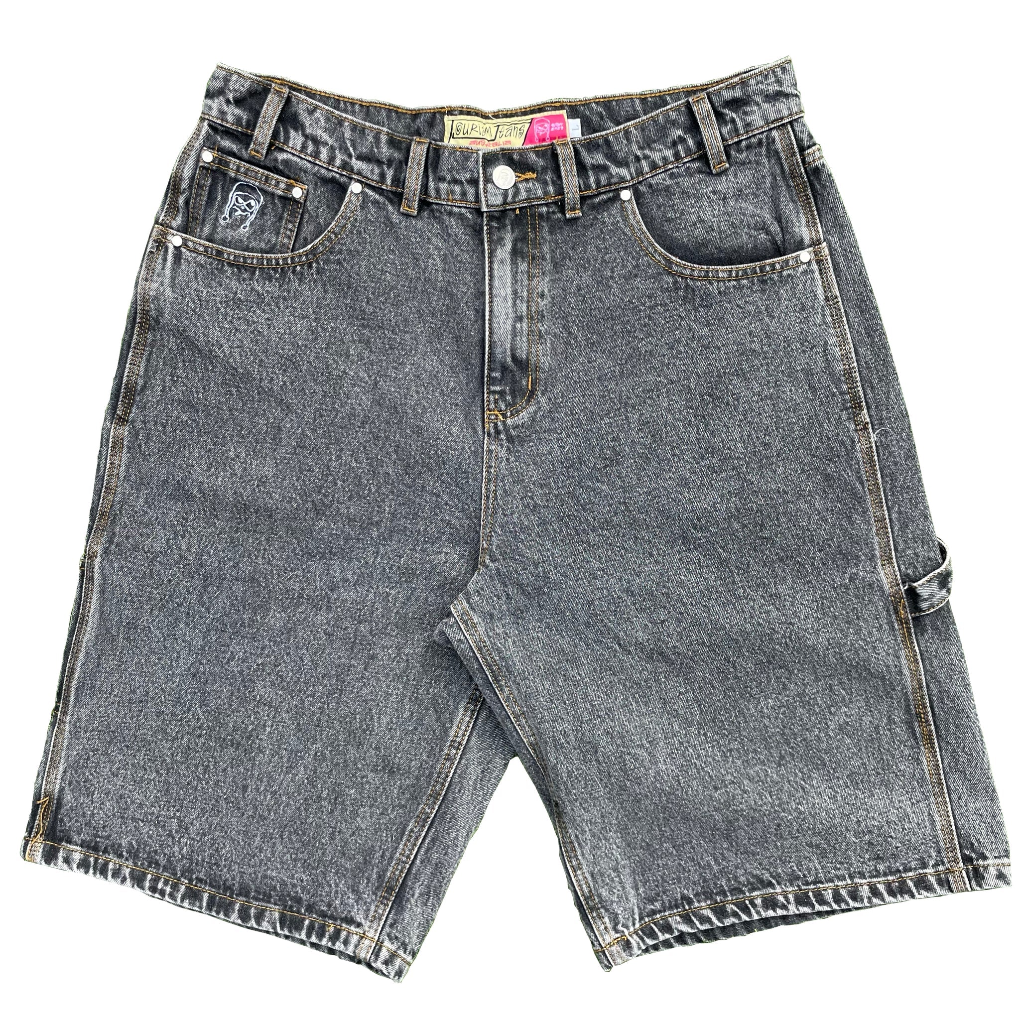 Baggy Jorts - washed black