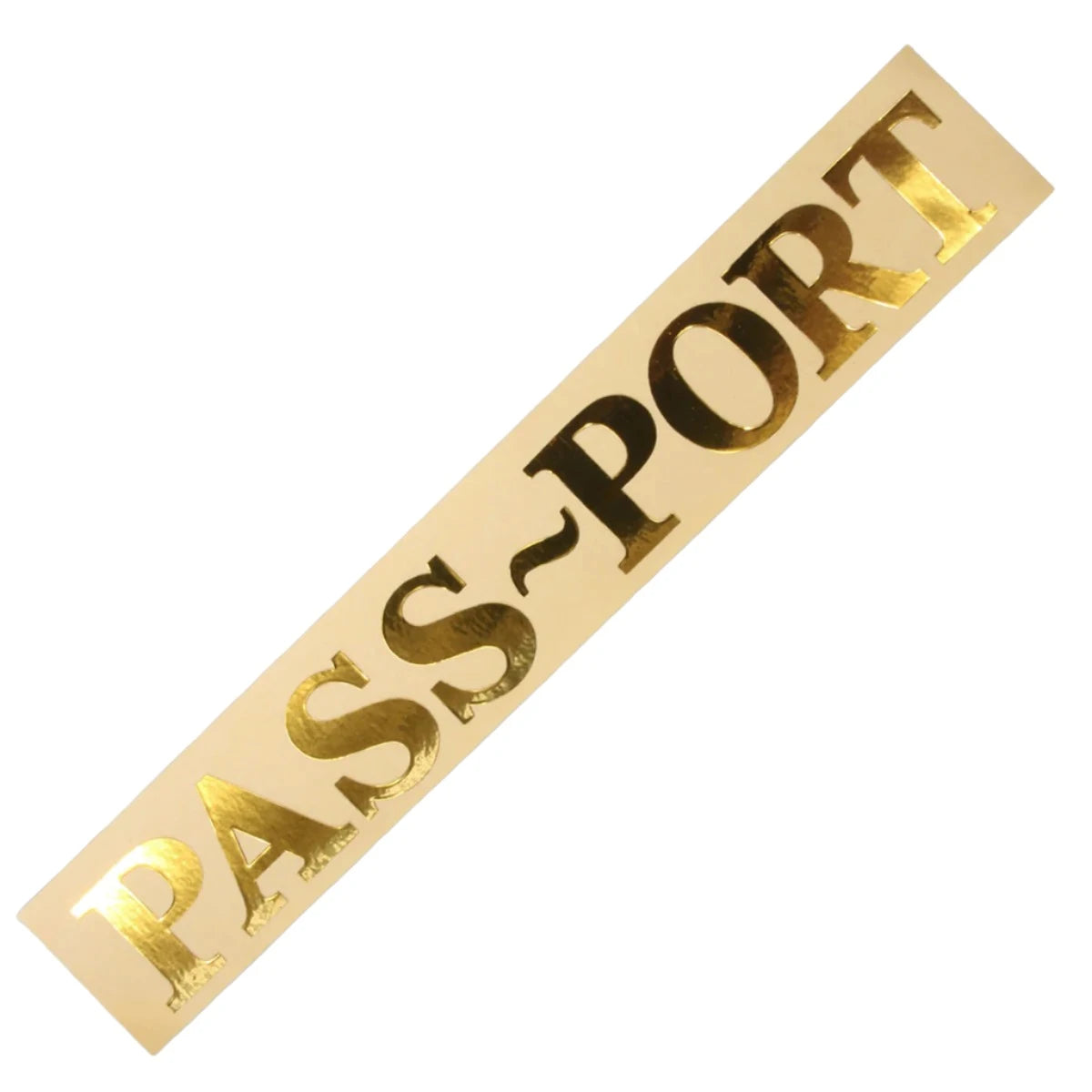 Gold Die Cut Logo Decal - Passport