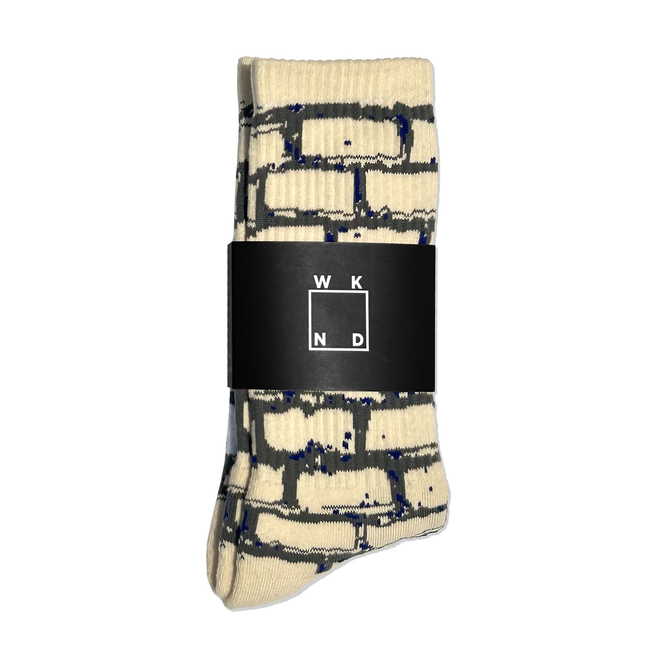 Brick Socks - Cream/Navy