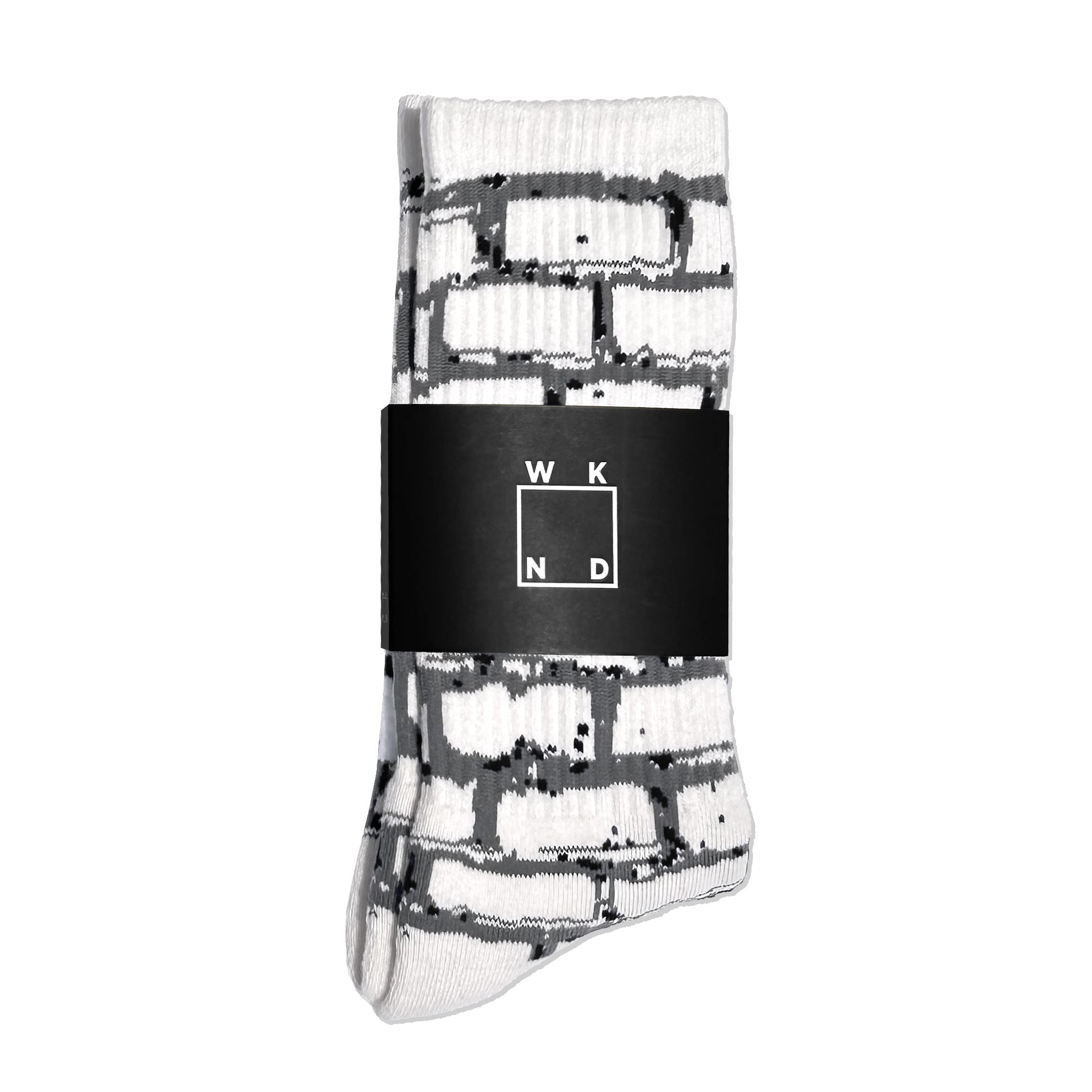 Brick Socks - White/Grey