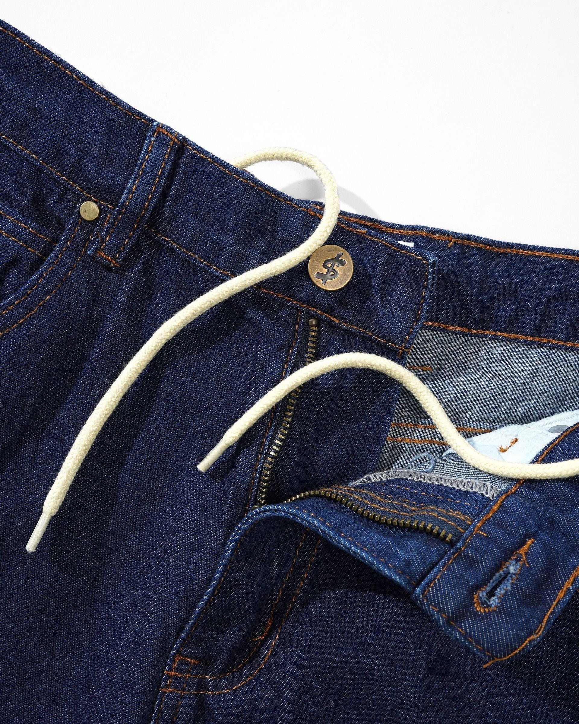 Logo Denim Shorts - Raw Indigo