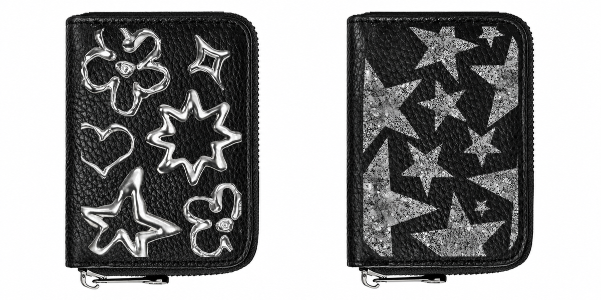 Leather Print Pattern Wallet