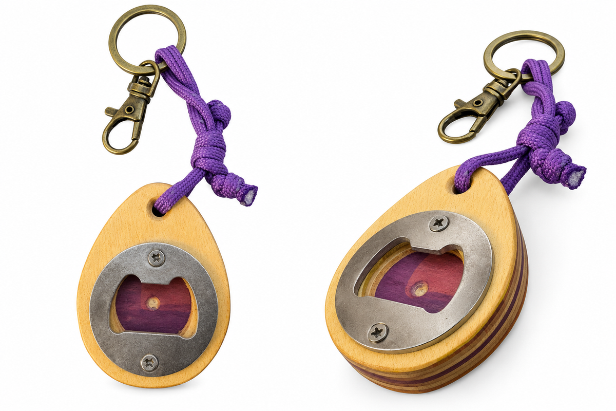 Recycled Keychain Bottle opener