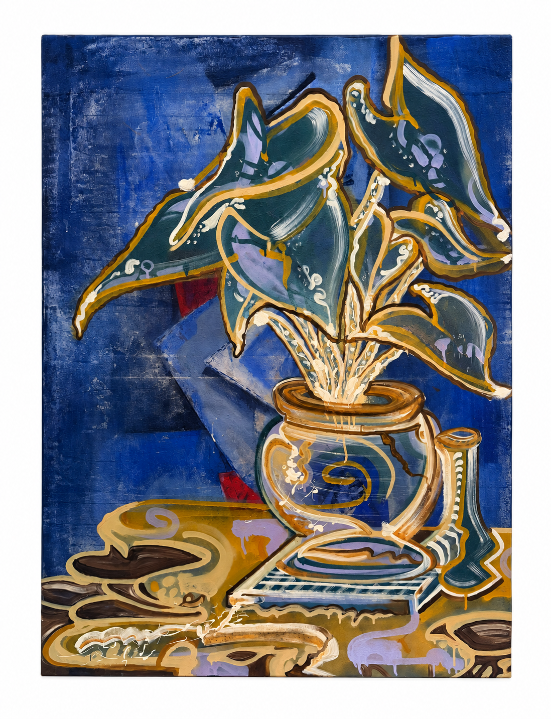 Blue Vine Canvas
