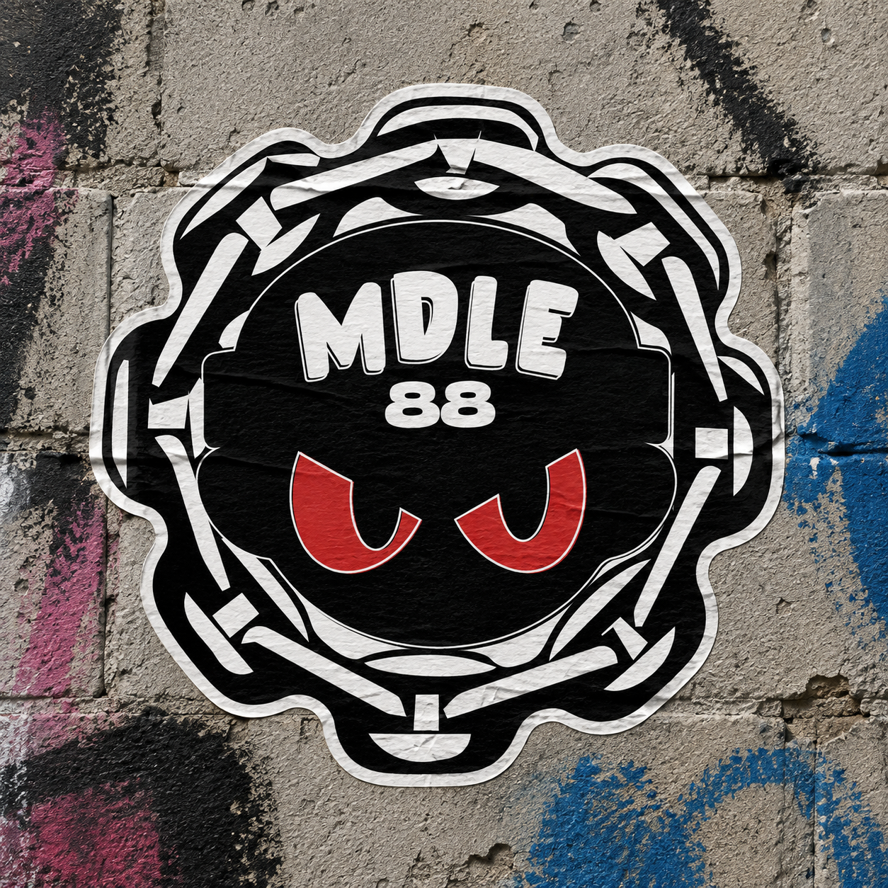 MDLE Chain Vinyl 10cm x 10cm