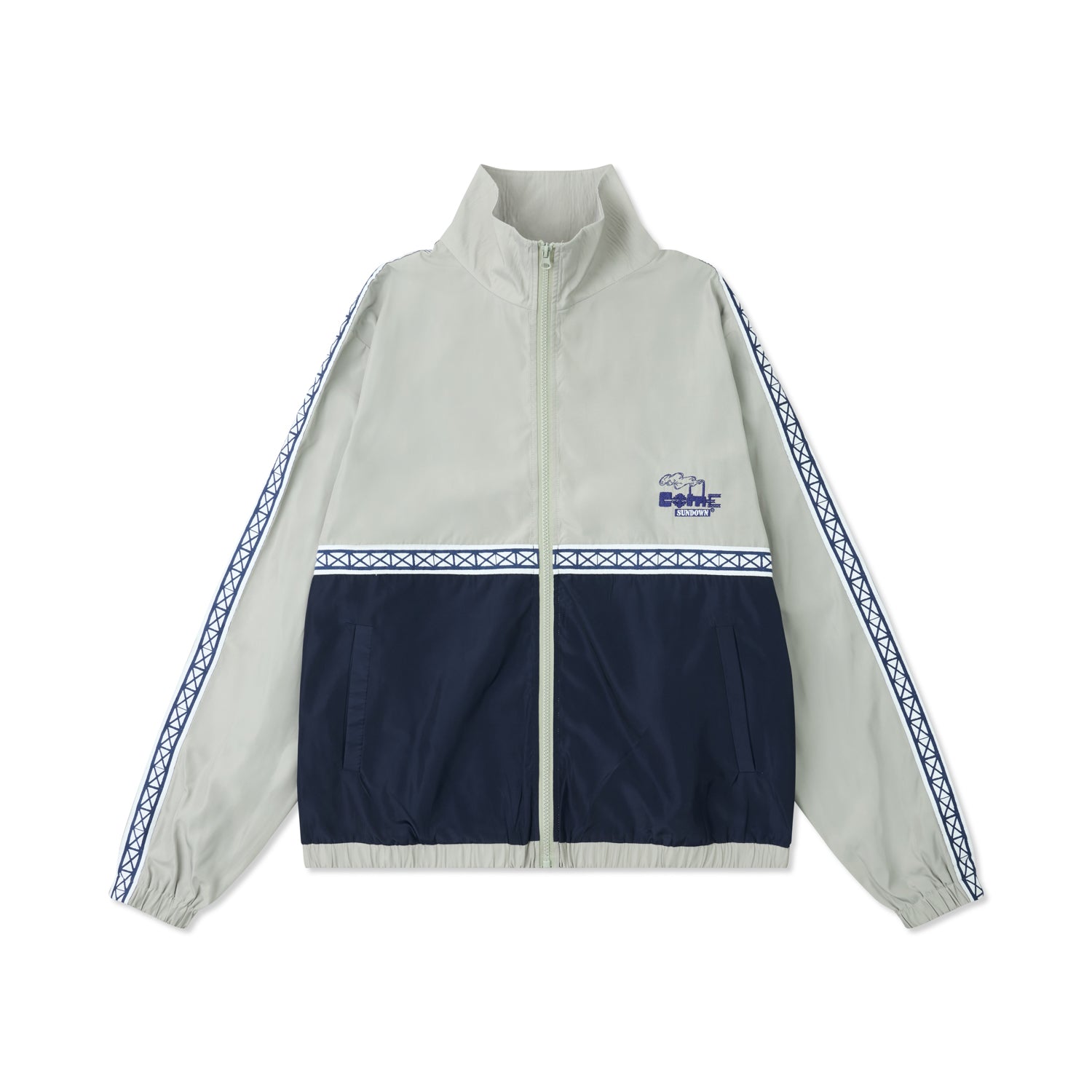 STACKS JACKET GREY/NAVY