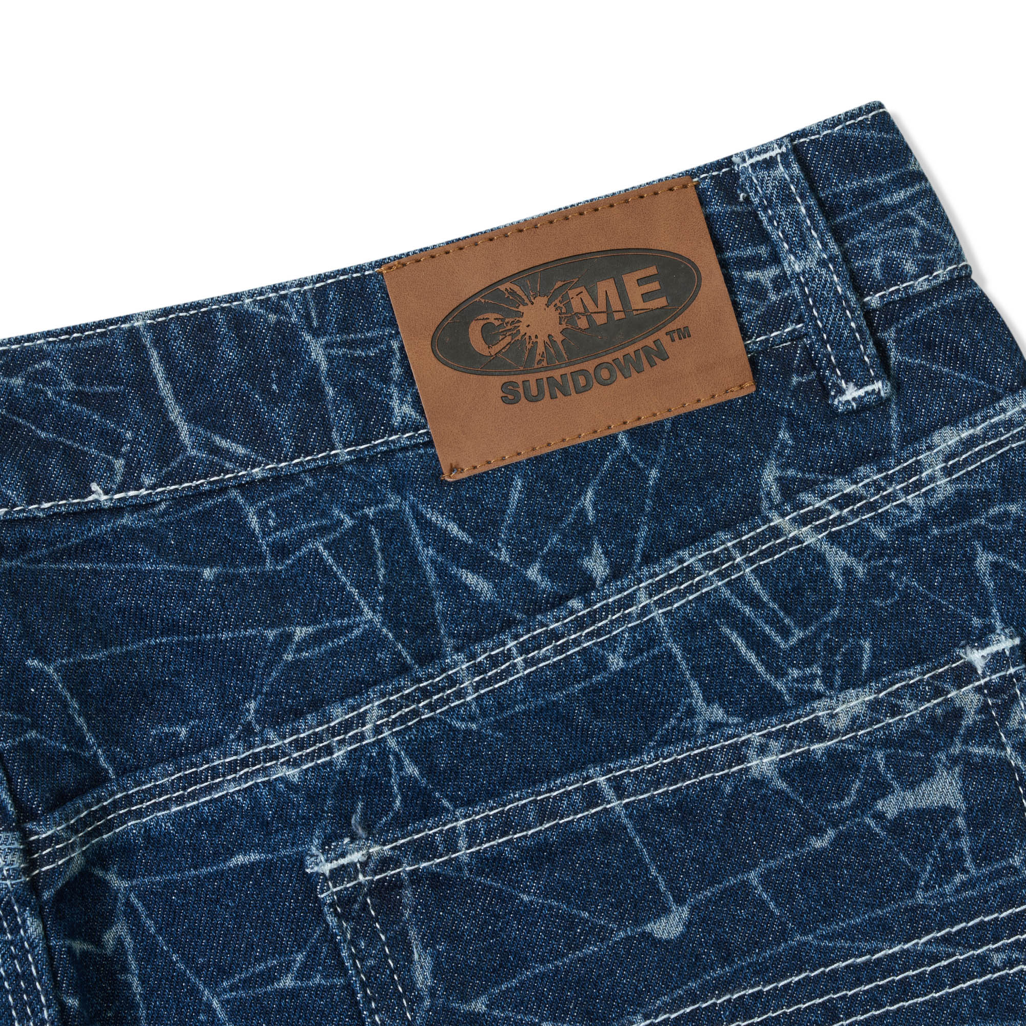 TOIL JEAN SHORTS BLUE