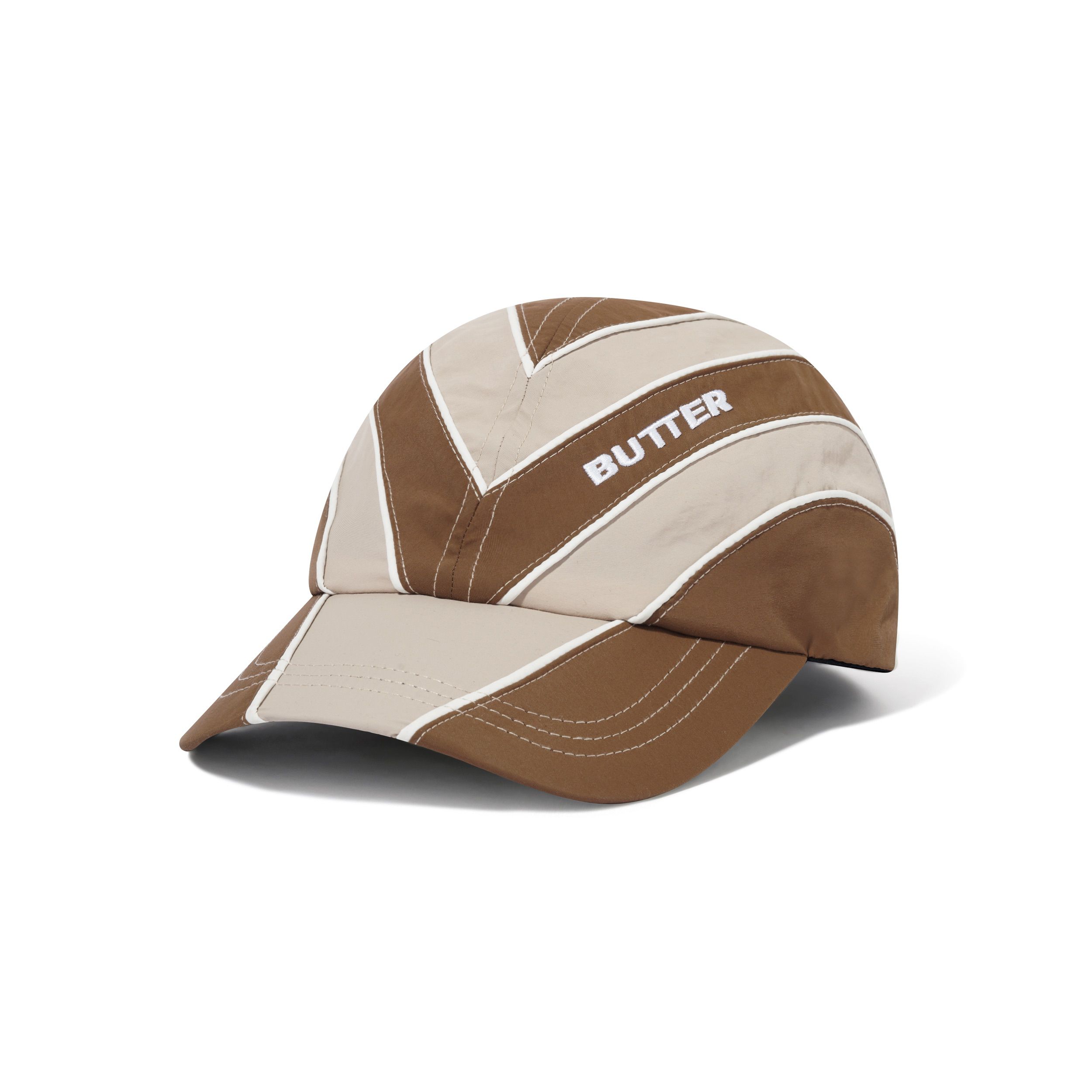 Diamond 6 Panel Cap - Chocolate / Tan