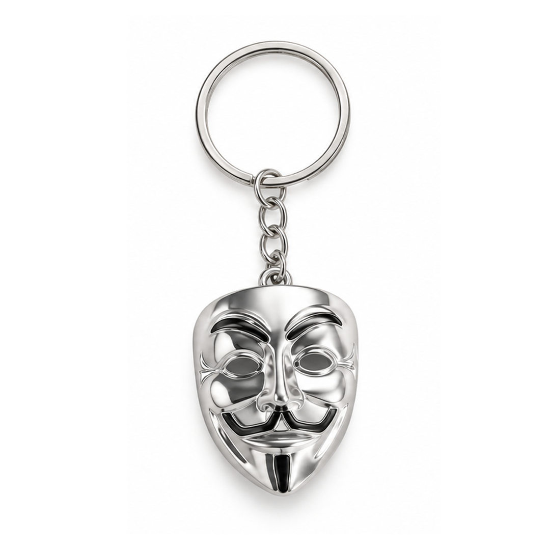 Metal Face Keychain