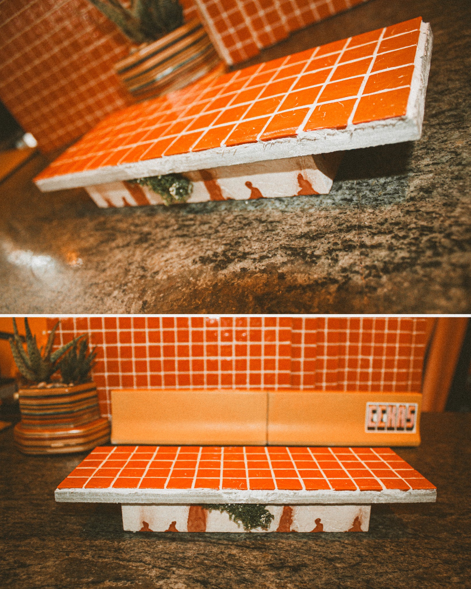 Orange Tile Ledge