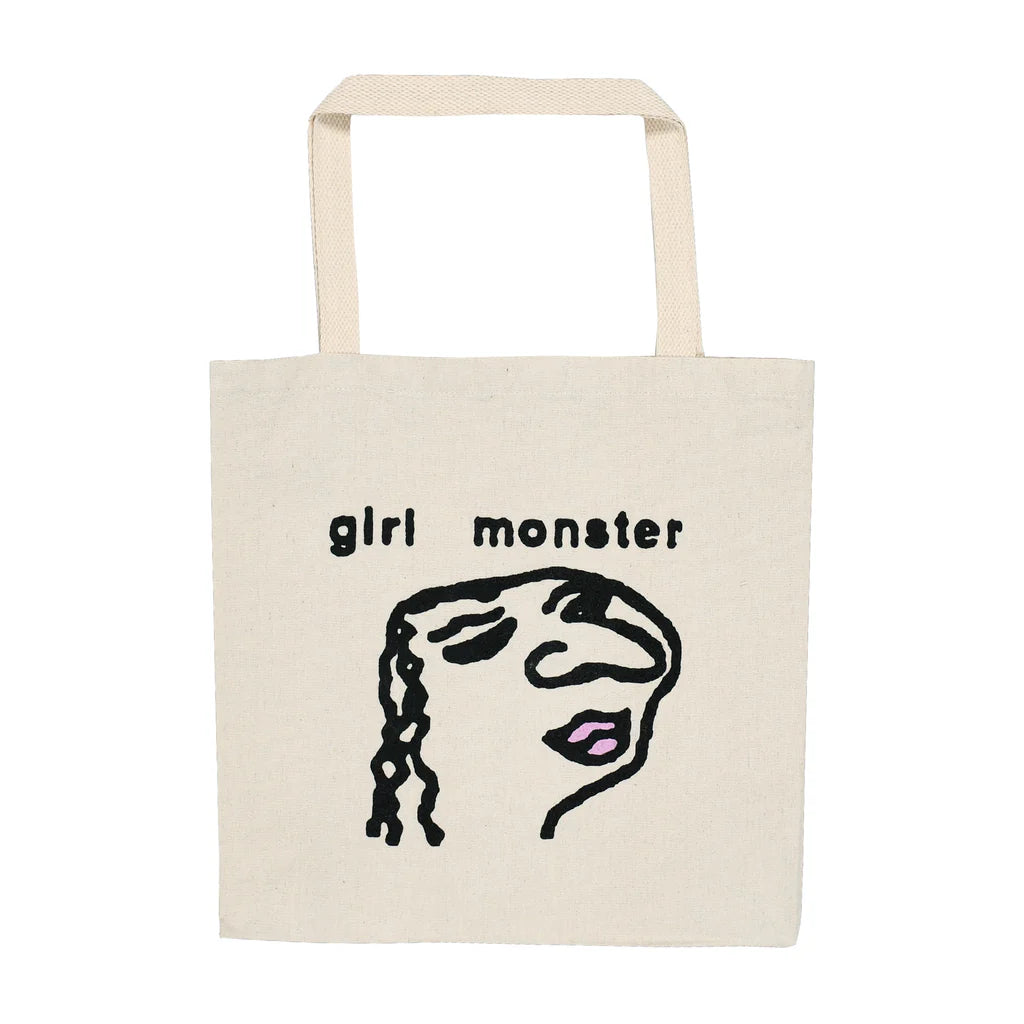 Girl Monster Tote Bag (Natural)