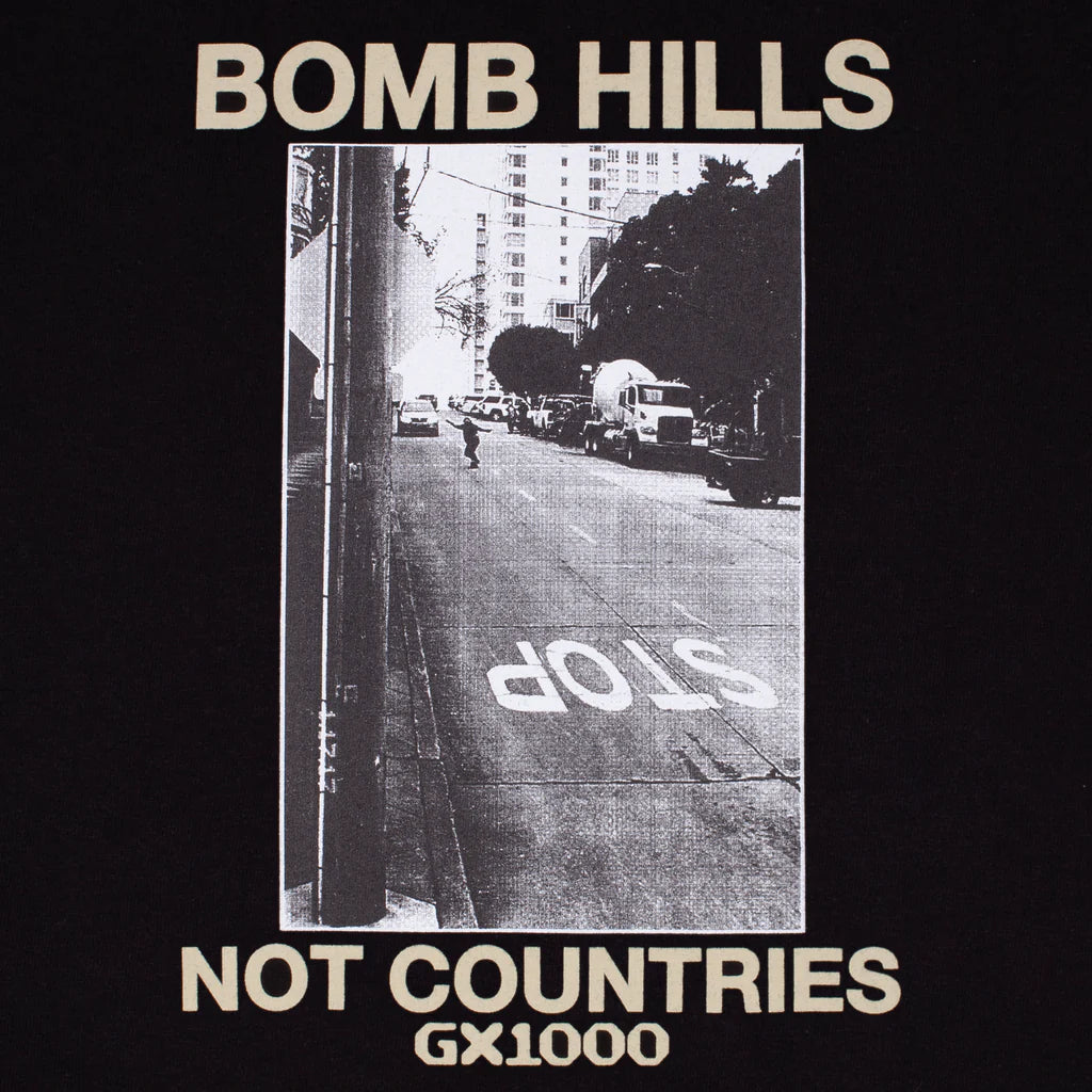 Bomb Hills Not Countries Tee [Black w/ Tan Font]