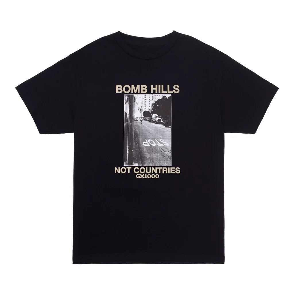 Bomb Hills Not Countries Tee [Black w/ Tan Font]