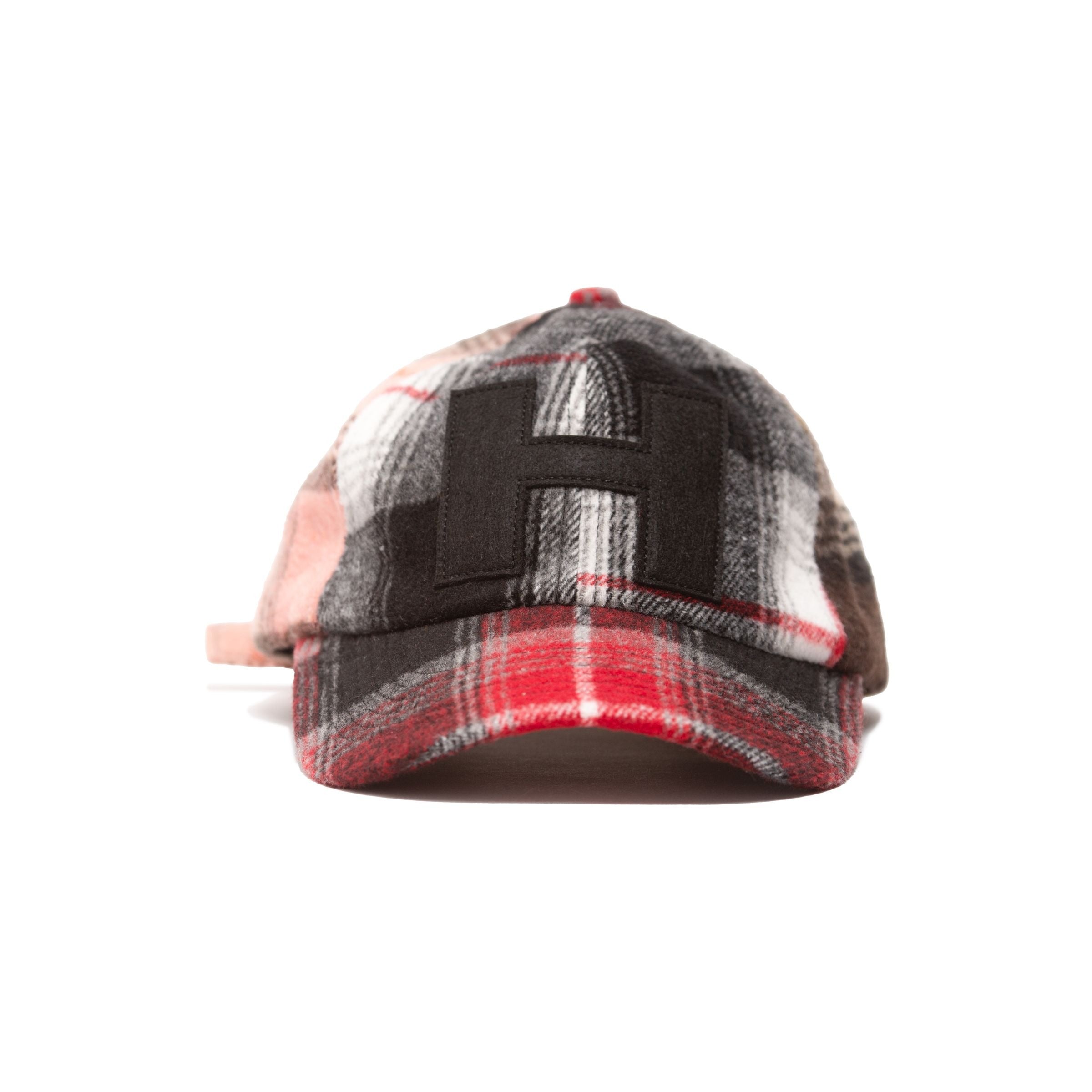 'H' LOGO CAP MIXED PLAID
