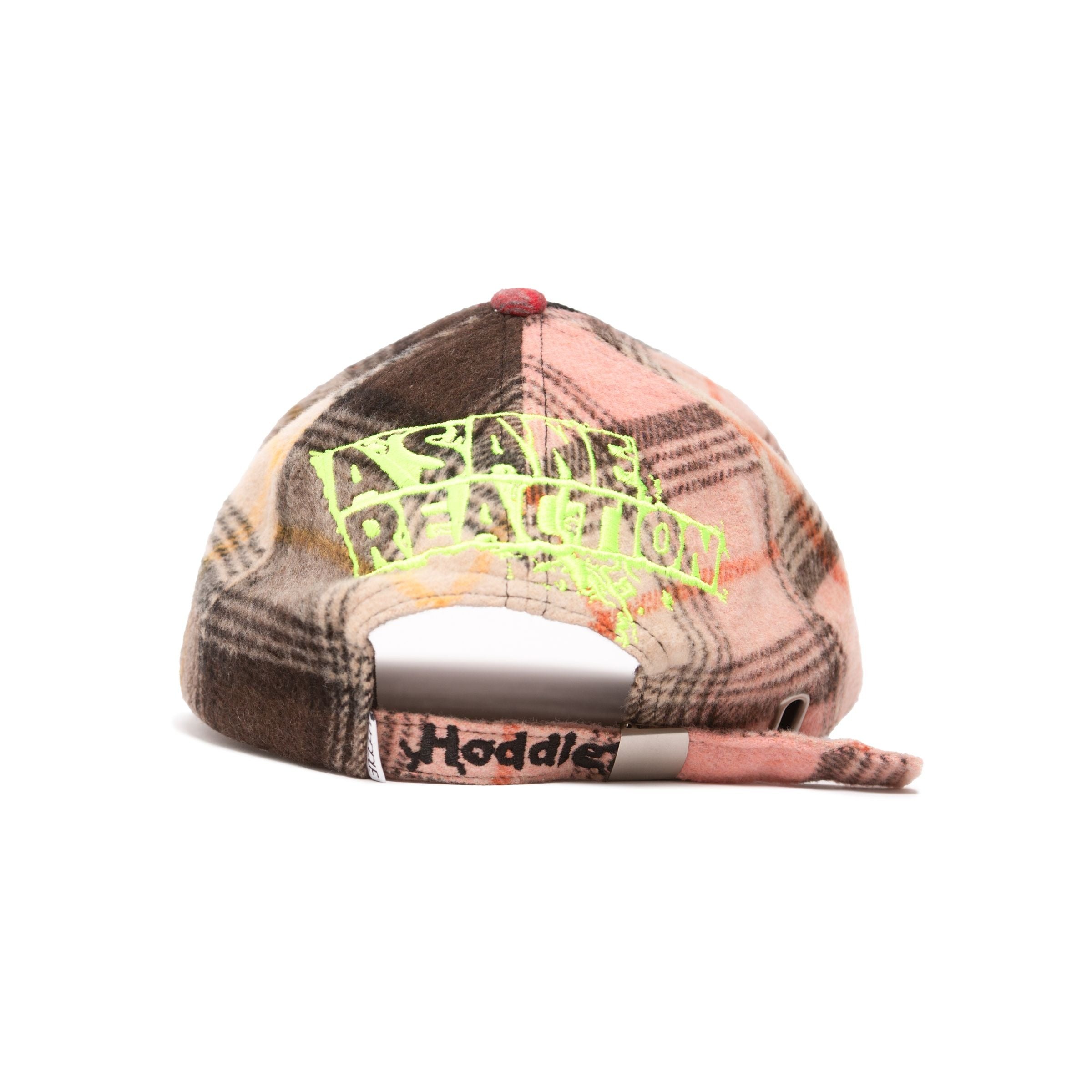 'H' LOGO CAP MIXED PLAID