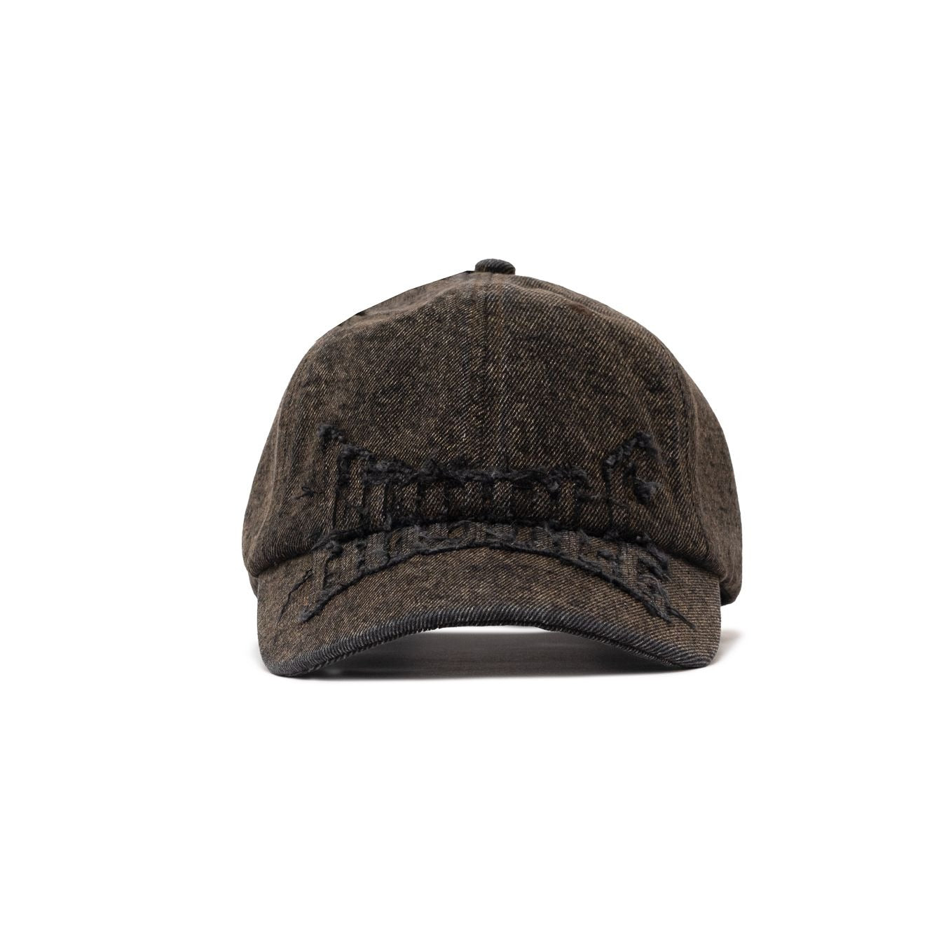 HODDLE DENIM APLIQUE CAP BROWN