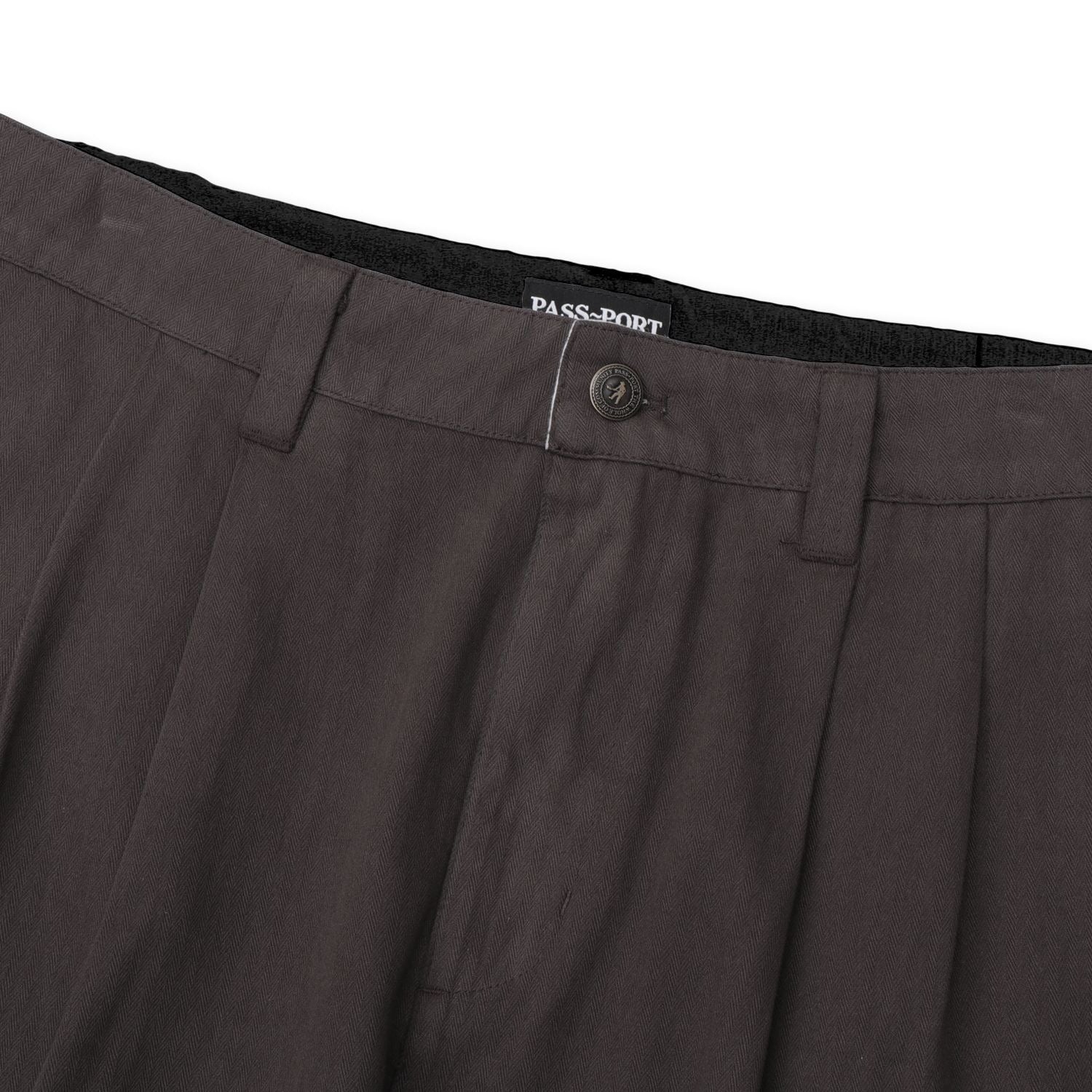 Herringbone Leagues Club Stripe Short (Dark Brown)