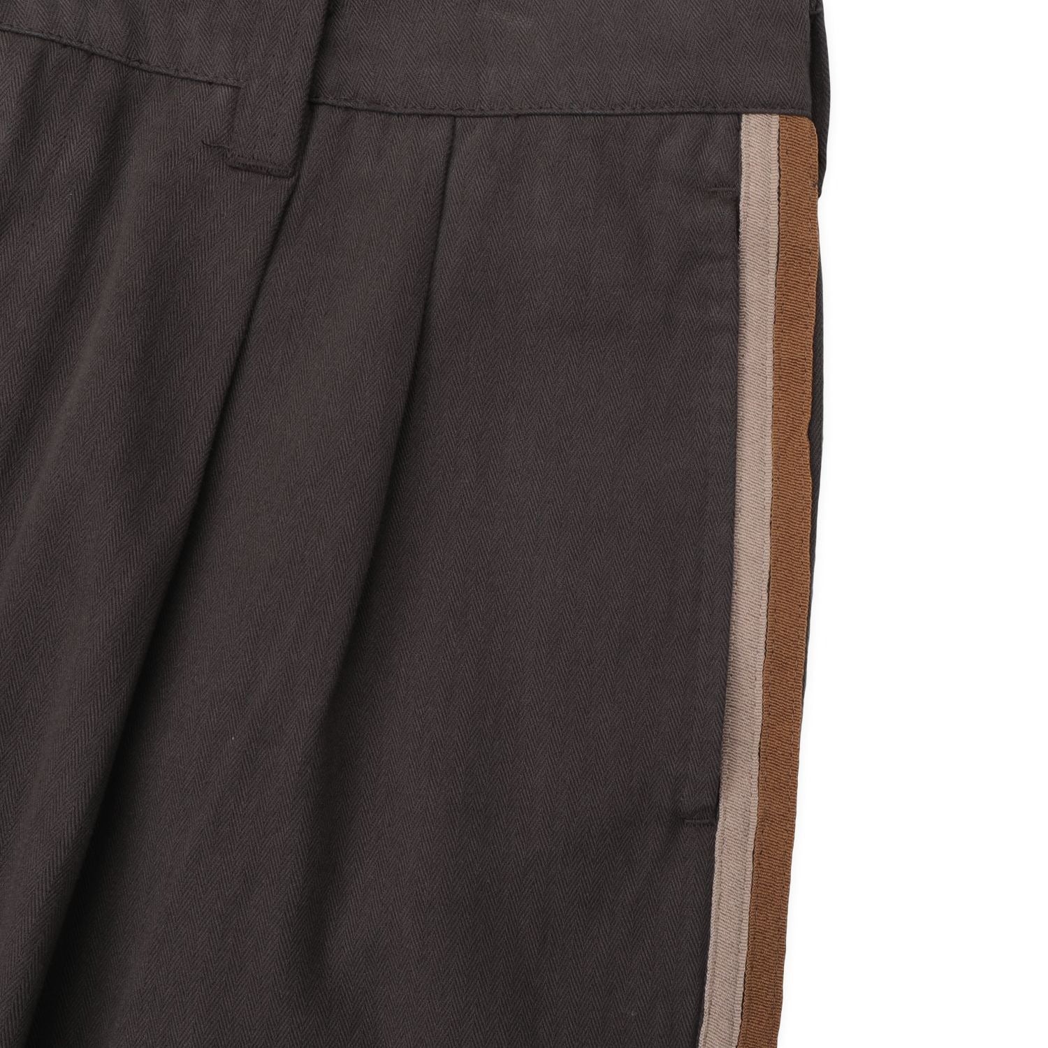 Herringbone Leagues Club Stripe Short (Dark Brown)