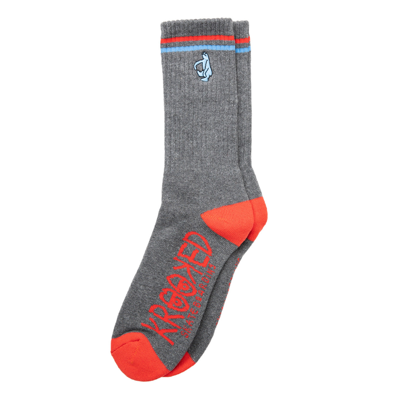 Krooked Shmoo Socks - CHAR/RED/BLUE