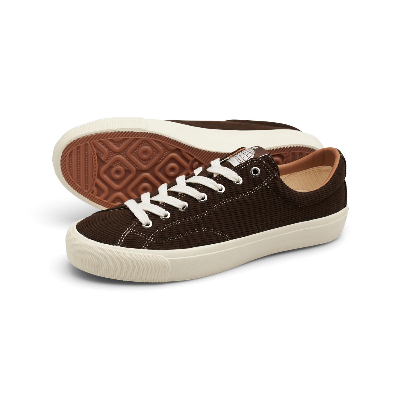 VM003 Lo Corduroy - Dark Brown/White