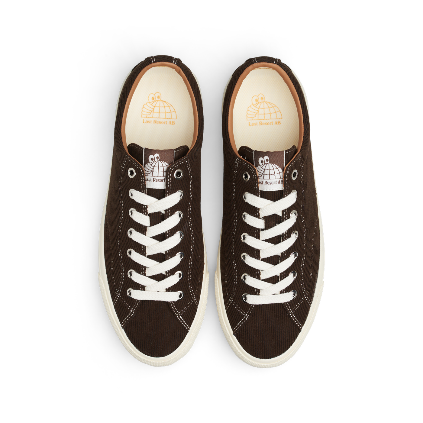 VM003 Lo Corduroy - Dark Brown/White