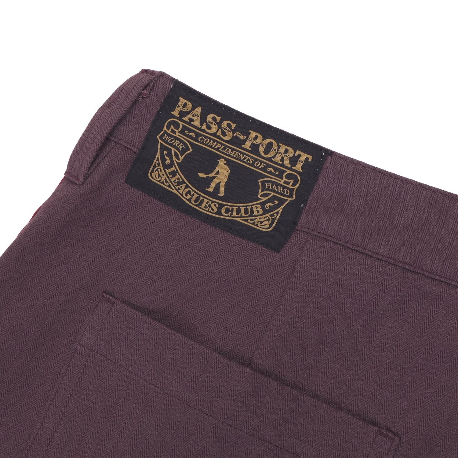 Leagues Club Stripe Short - Plum