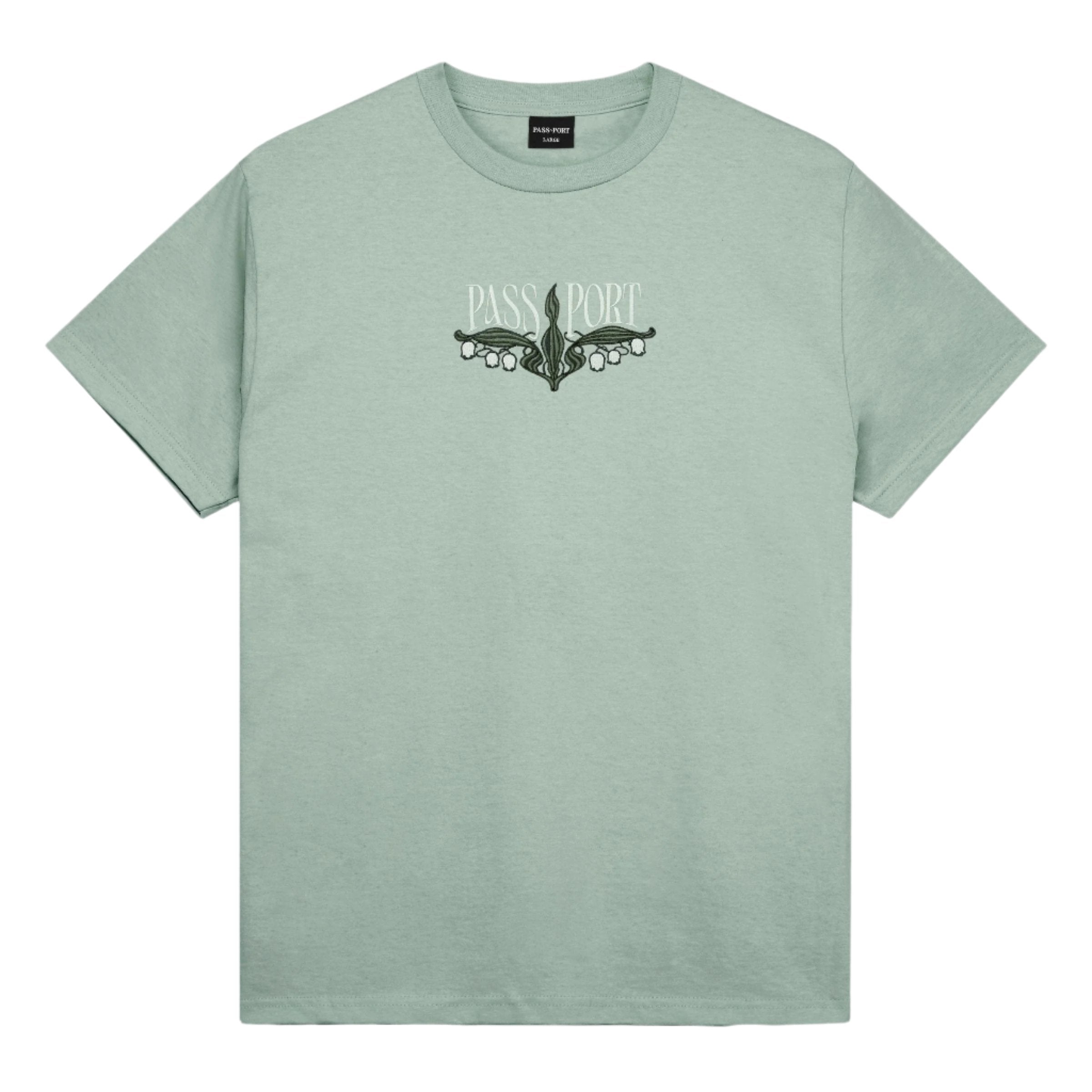 Lily of The Valley Tee - Stone Wash Grn