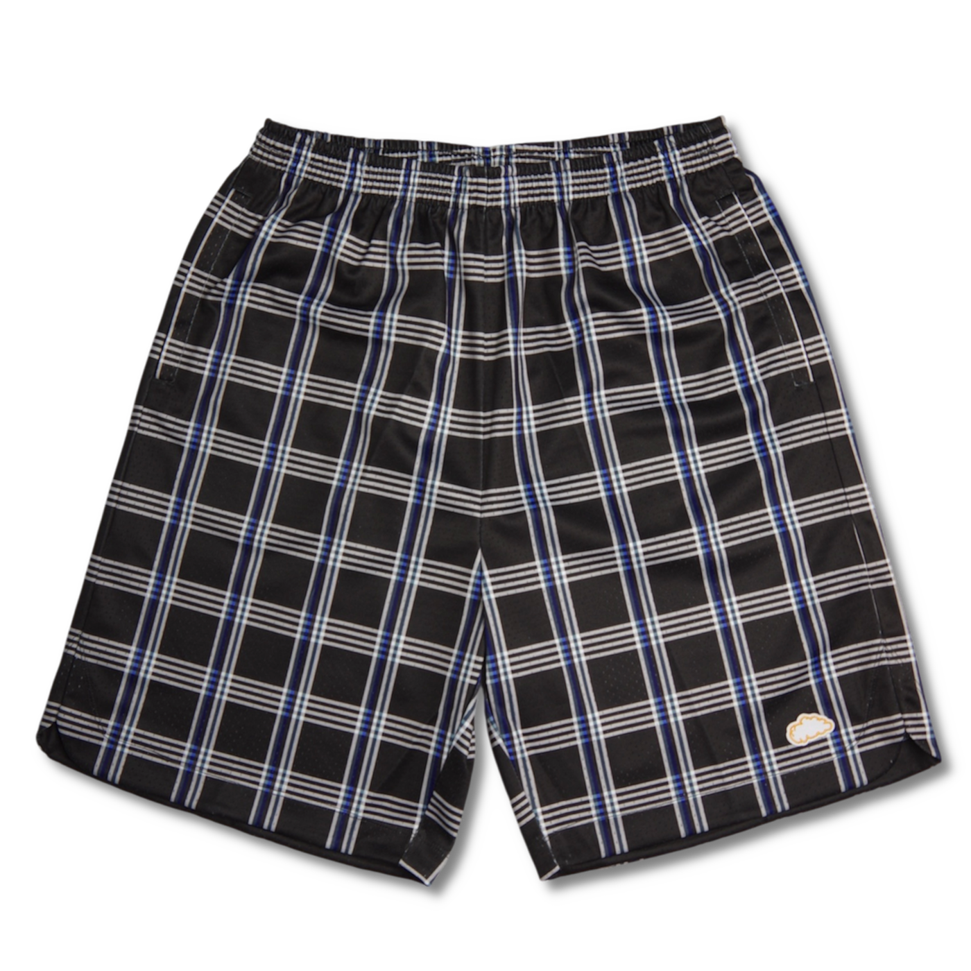 'Check Mate’ Mesh Shorts [BLACK/BLUE]