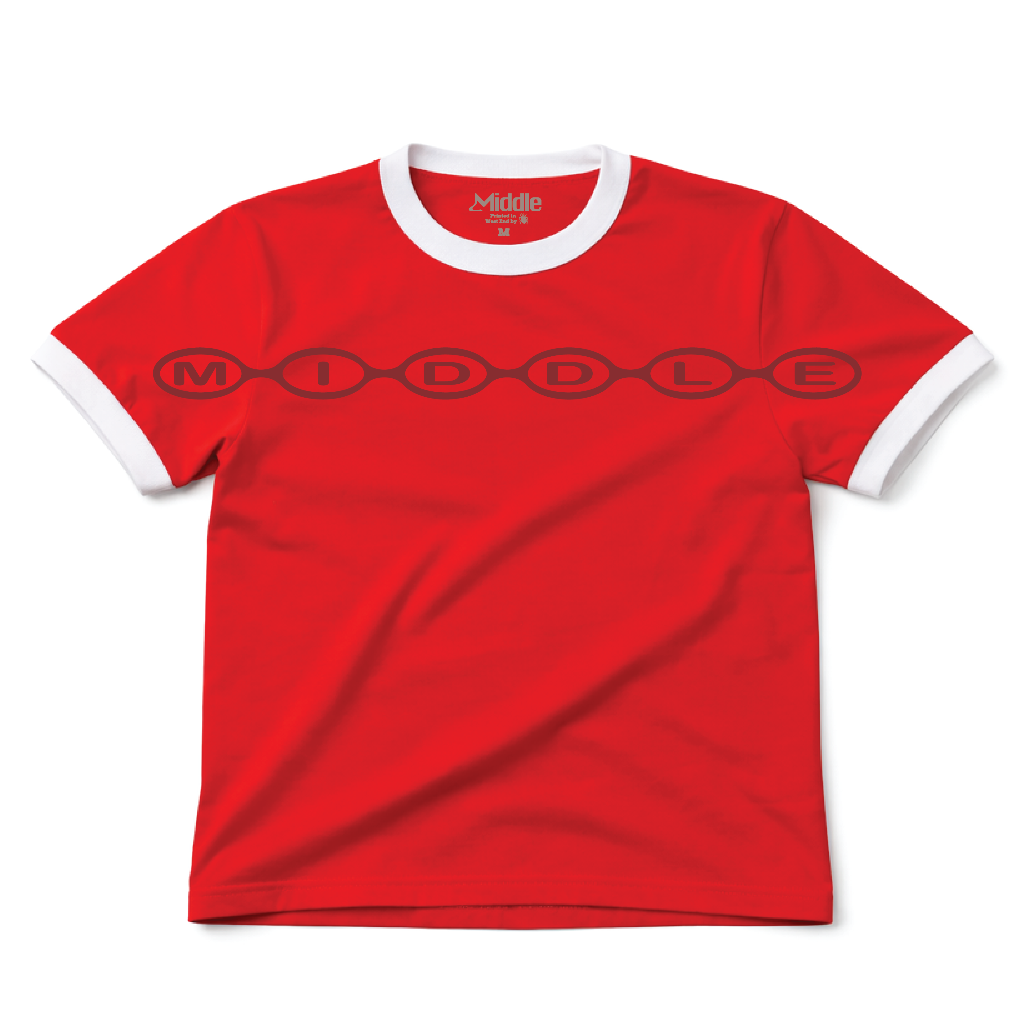Chainlink Ringer Tee - Red