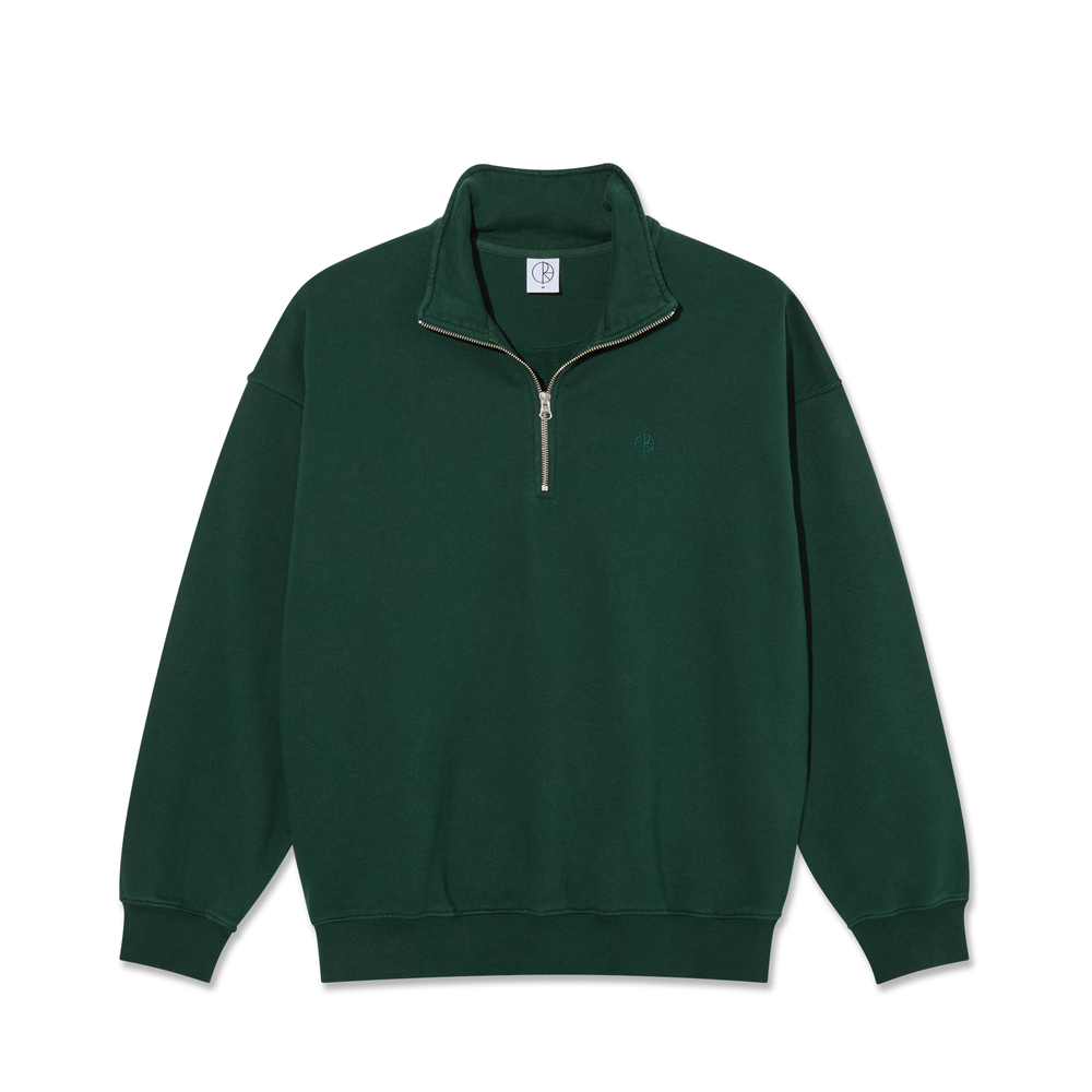 Frankie Half Zip Sweater - Dark Emerald